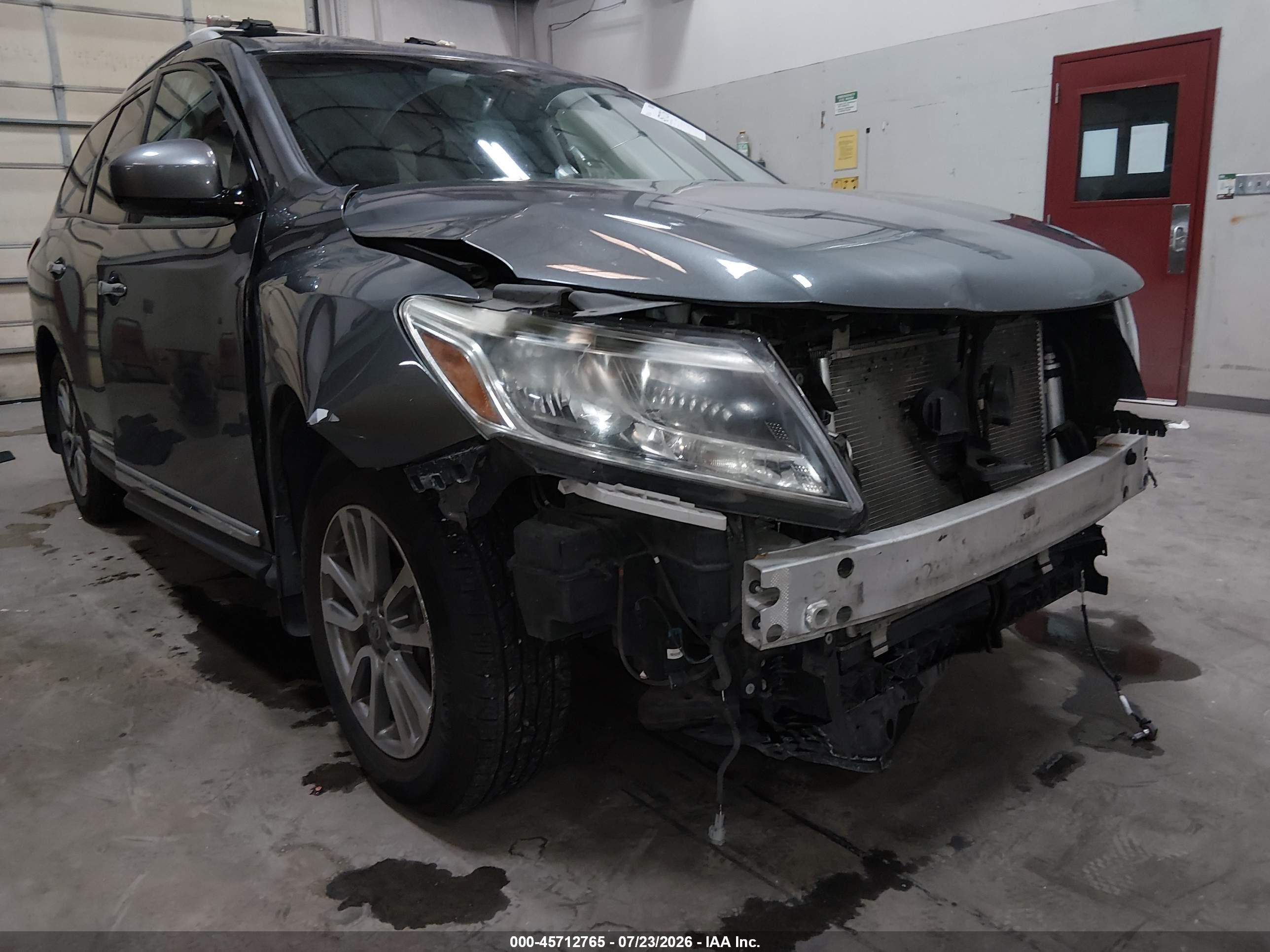 2015 Nissan Pathfinder Sl Gray vin: 5N1AR2MM0FC605349