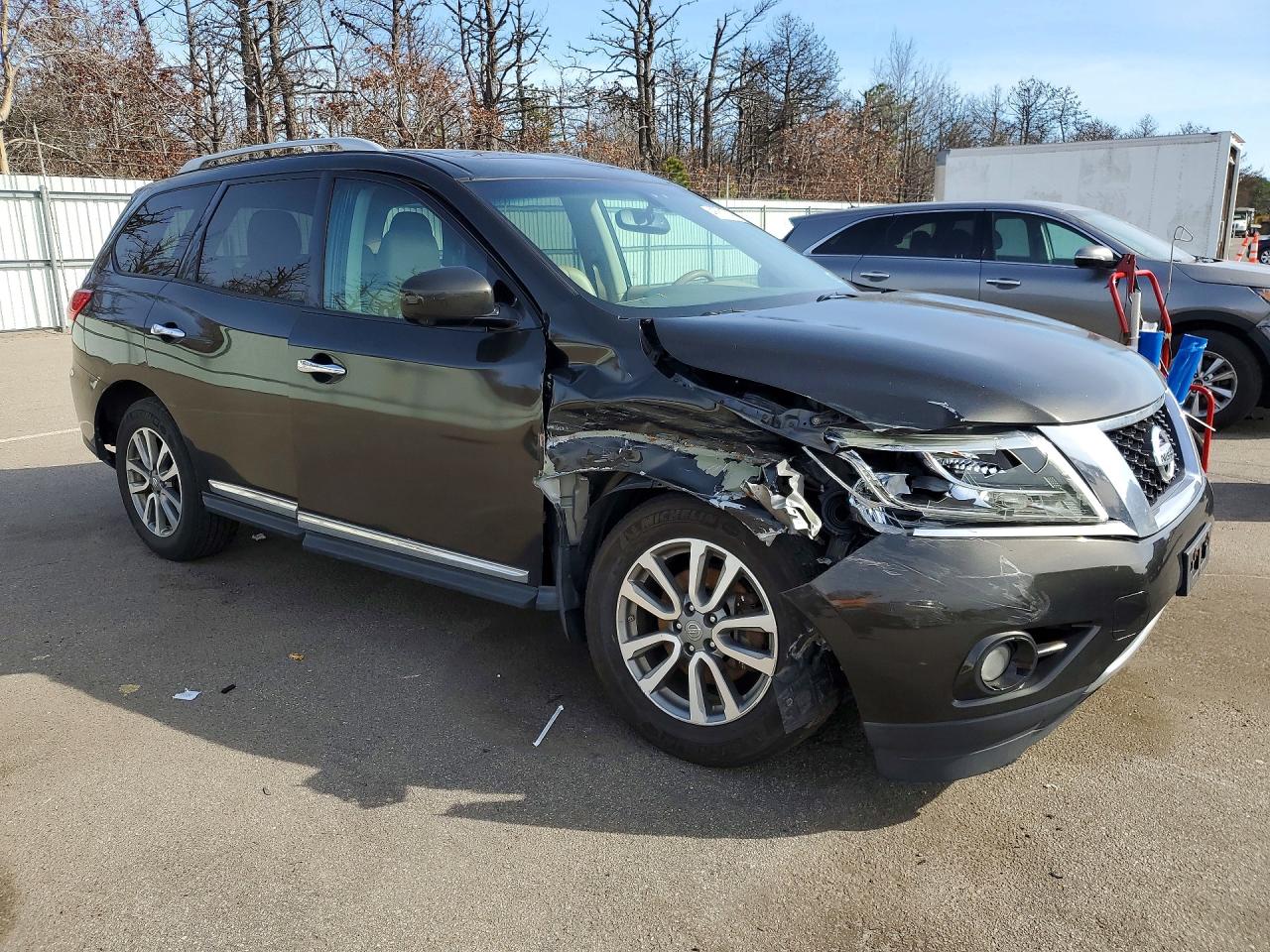 2015 Nissan Pathfinder Sl Black vin: 5N1AR2MM0FC627206