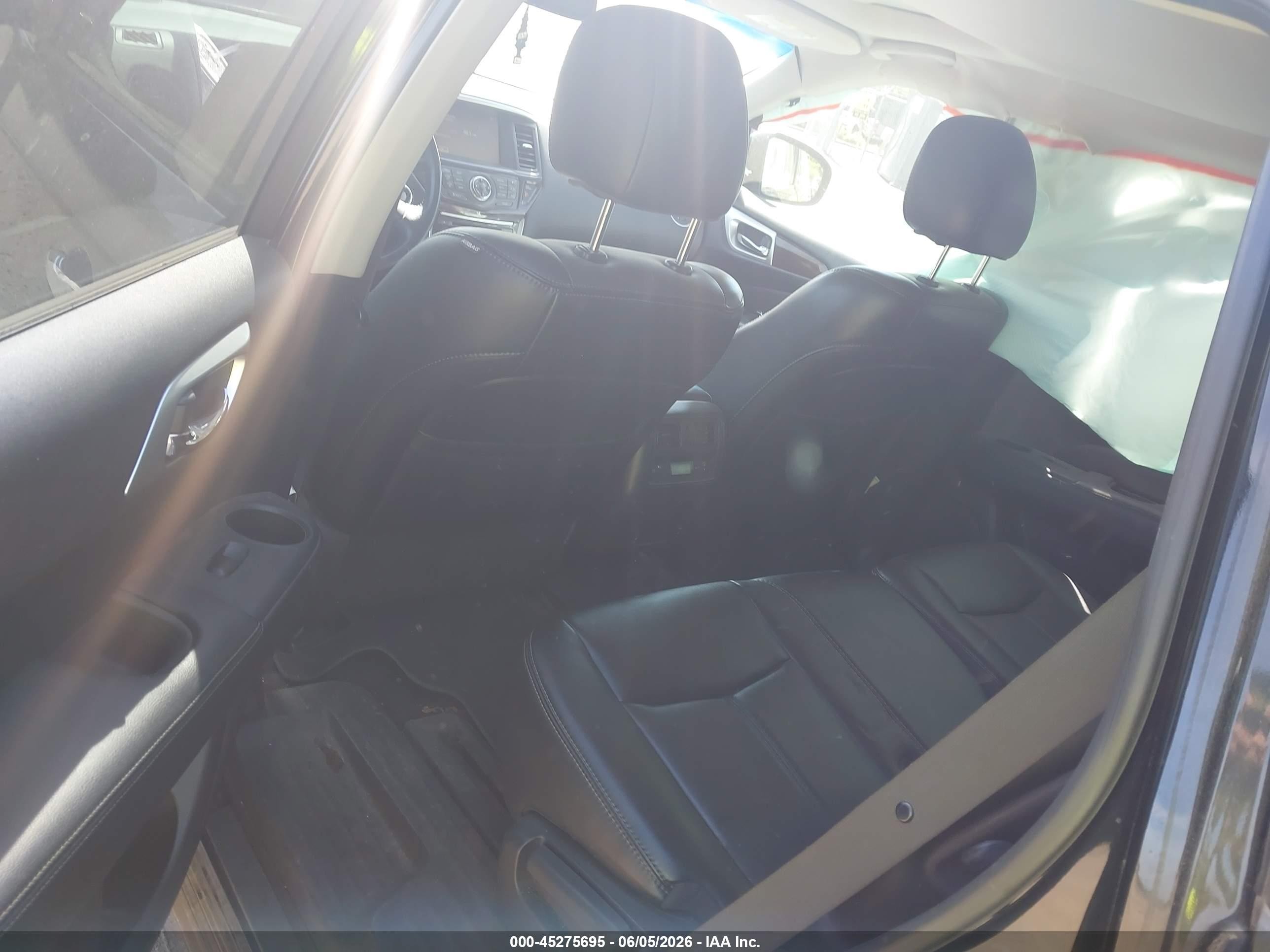 2015 Nissan Pathfinder Sl Black vin: 5N1AR2MM0FC671187