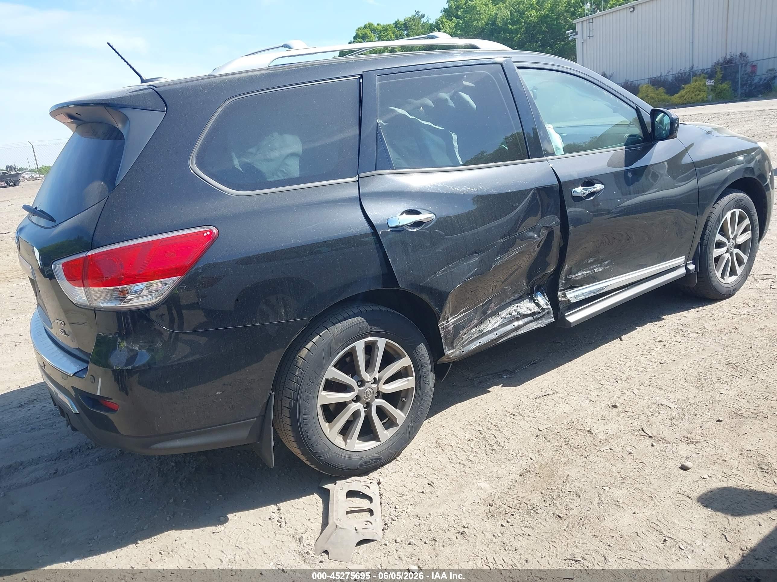2015 Nissan Pathfinder Sl Black vin: 5N1AR2MM0FC671187