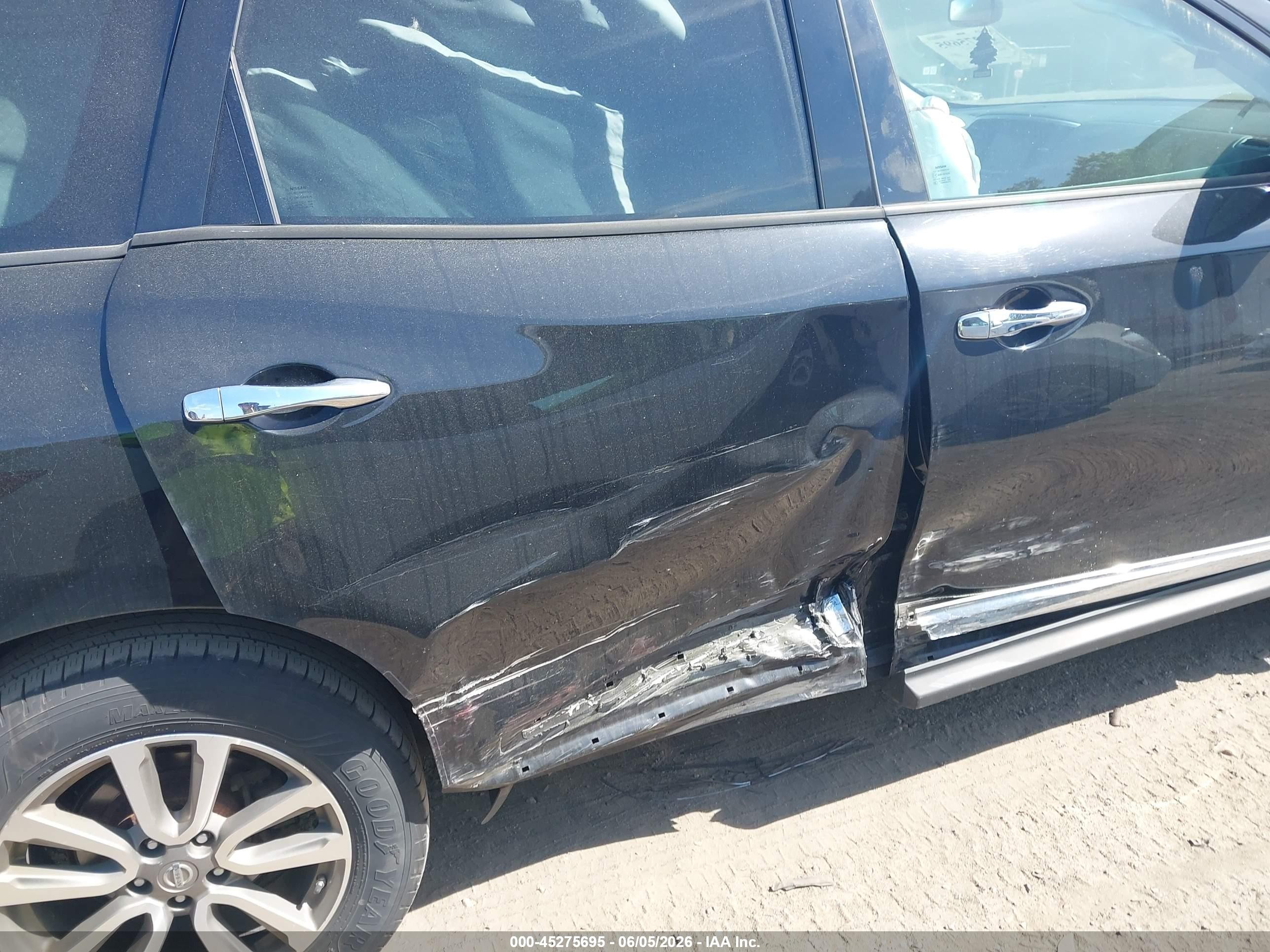 2015 Nissan Pathfinder Sl Black vin: 5N1AR2MM0FC671187