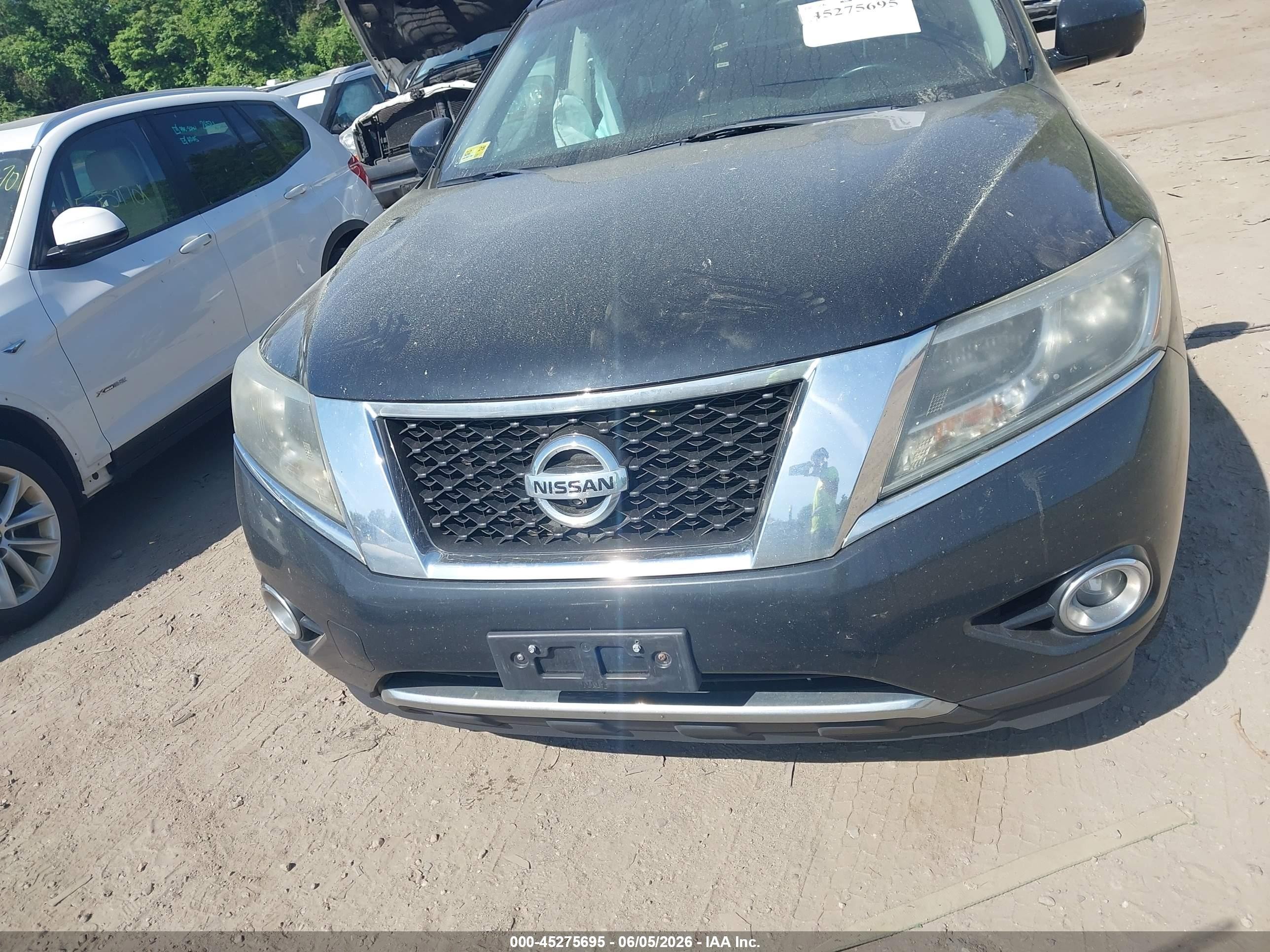 2015 Nissan Pathfinder Sl Black vin: 5N1AR2MM0FC671187