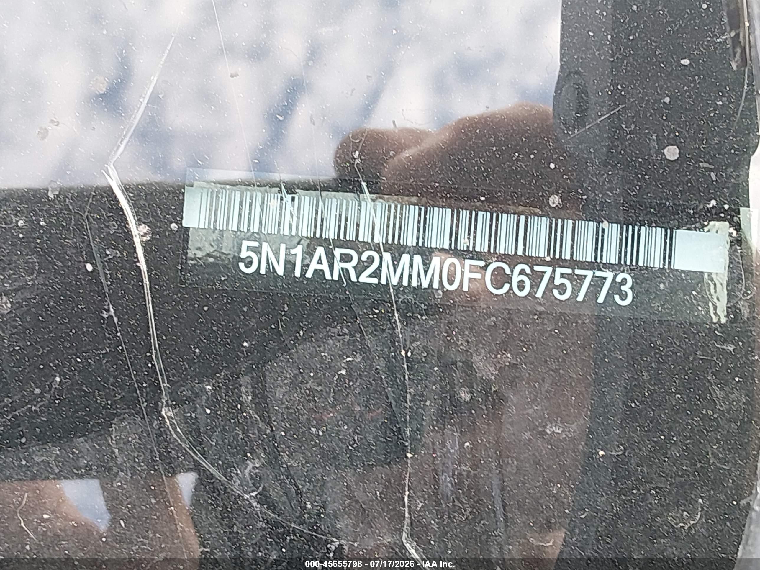 2015 Nissan Pathfinder Sl Серебряный vin: 5N1AR2MM0FC675773