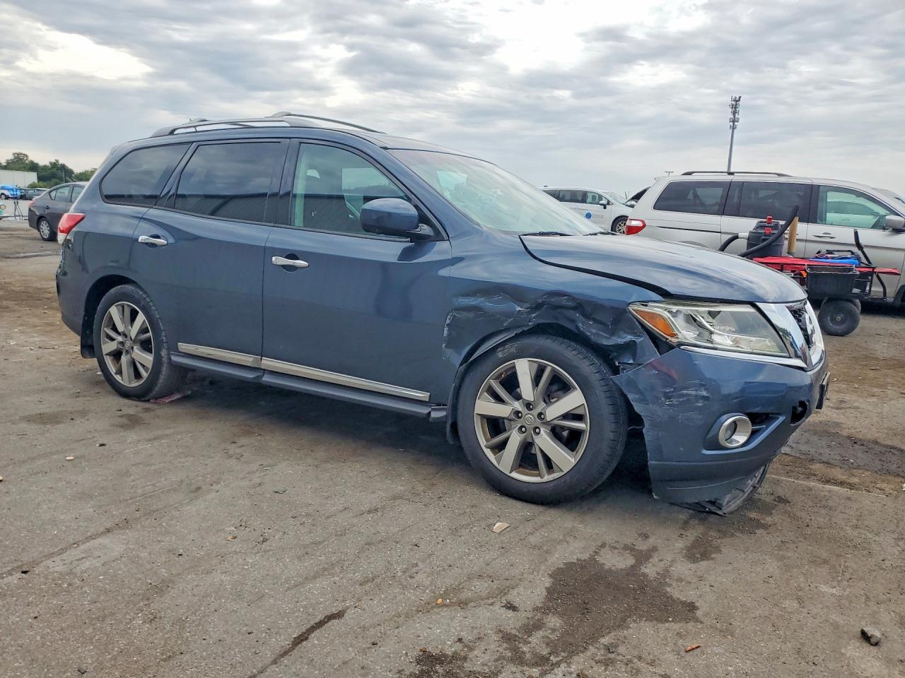 2015 Nissan Pathfinder S Blue vin: 5N1AR2MM0FC707217