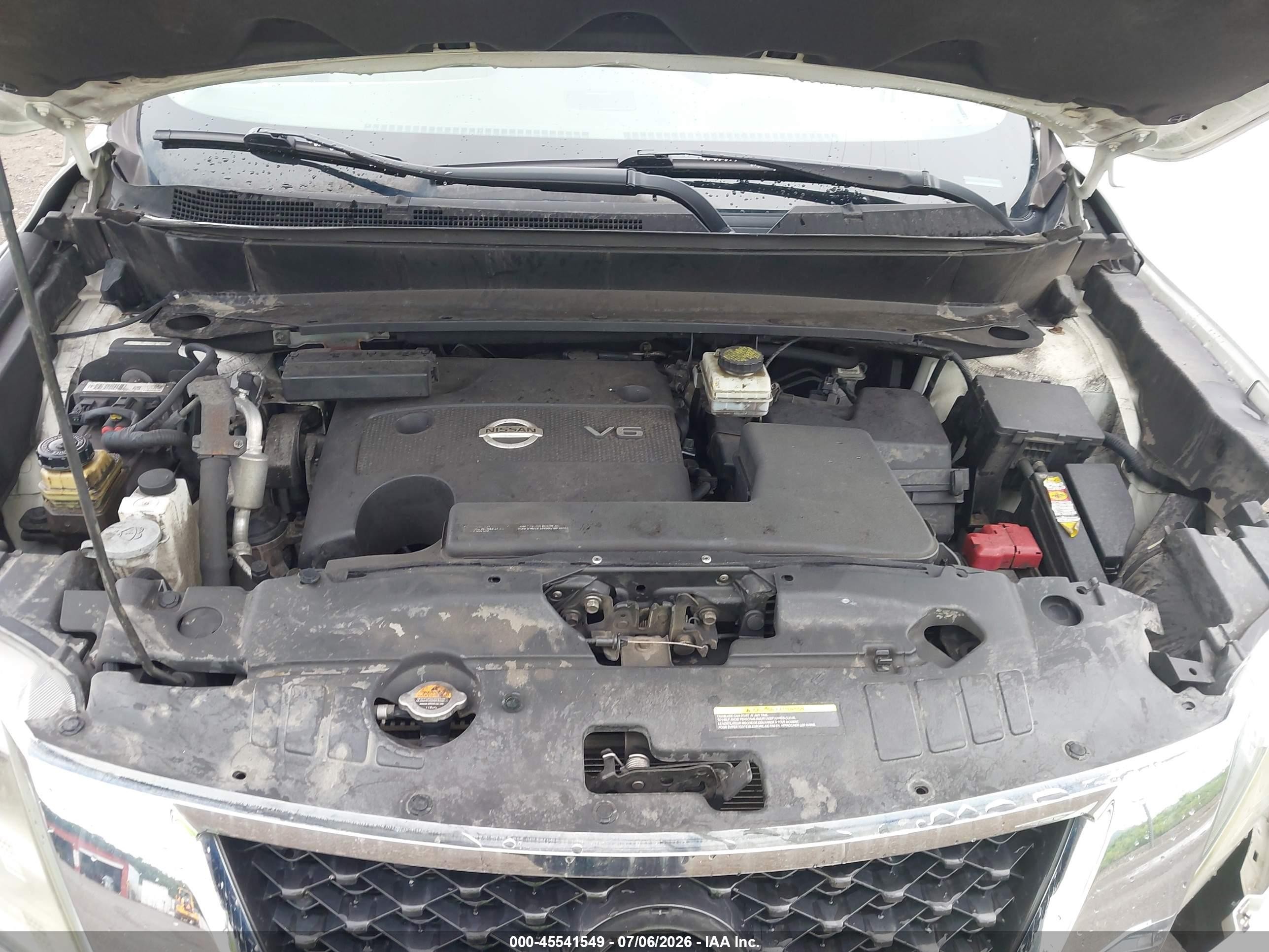 2015 Nissan Pathfinder Sl Белый vin: 5N1AR2MM0FC715625