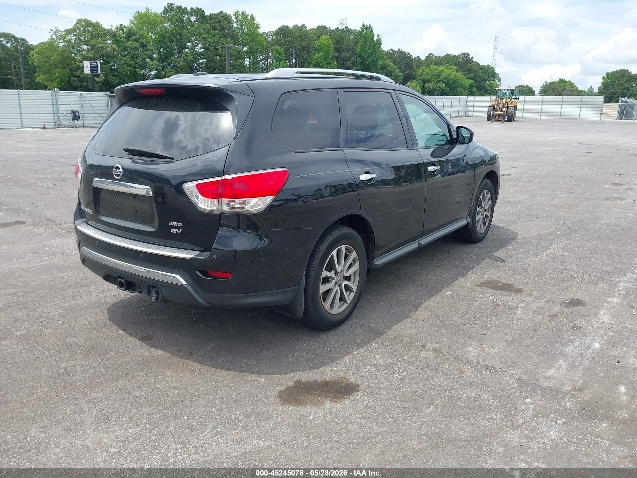 2015 Nissan Pathfinder Sv Black vin: 5N1AR2MM0FC716466