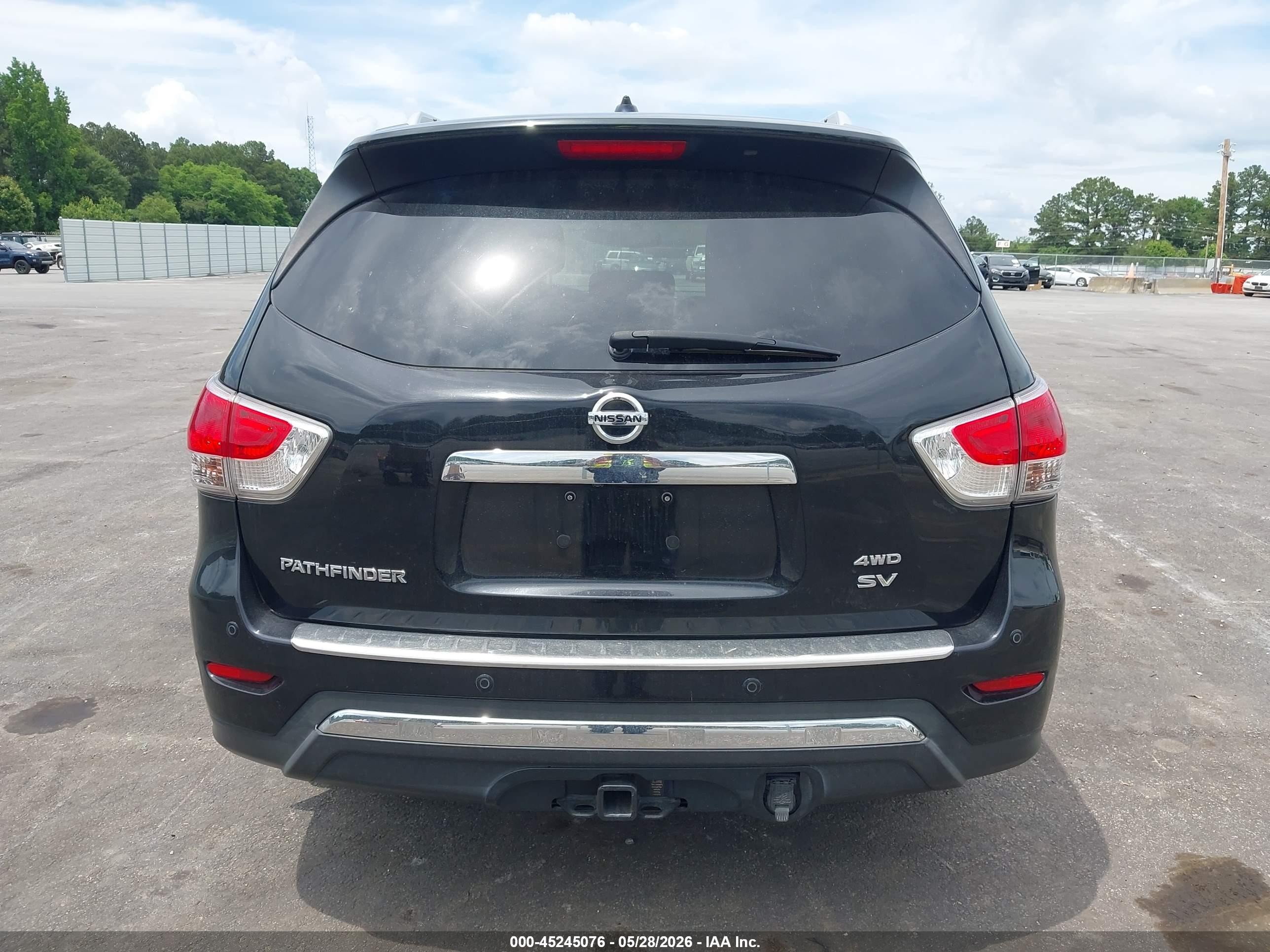 2015 Nissan Pathfinder Sv Black vin: 5N1AR2MM0FC716466