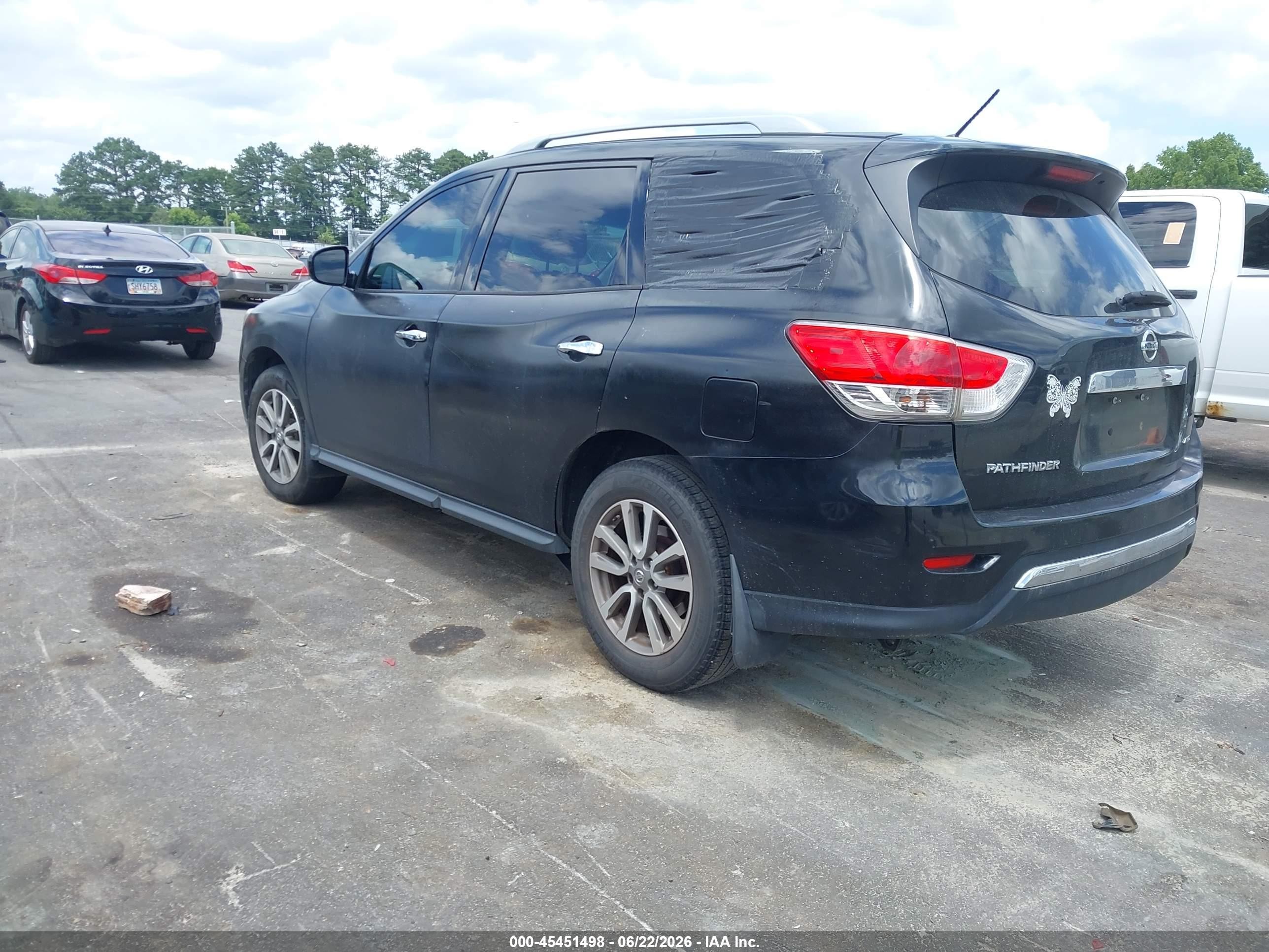 2015 Nissan Pathfinder S Black vin: 5N1AR2MM0FC722462