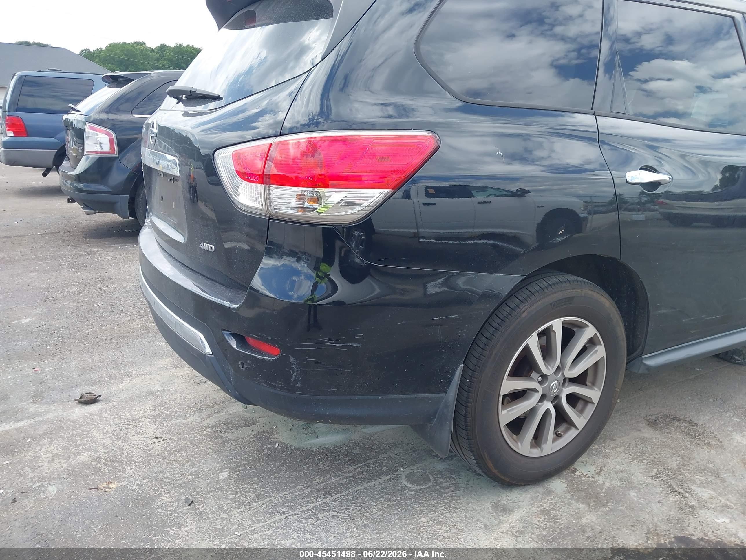 2015 Nissan Pathfinder S Black vin: 5N1AR2MM0FC722462