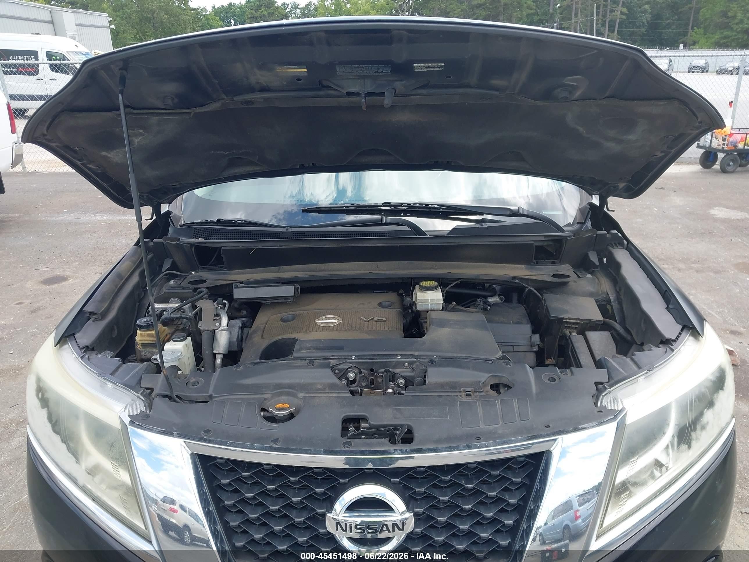 2015 Nissan Pathfinder S Black vin: 5N1AR2MM0FC722462