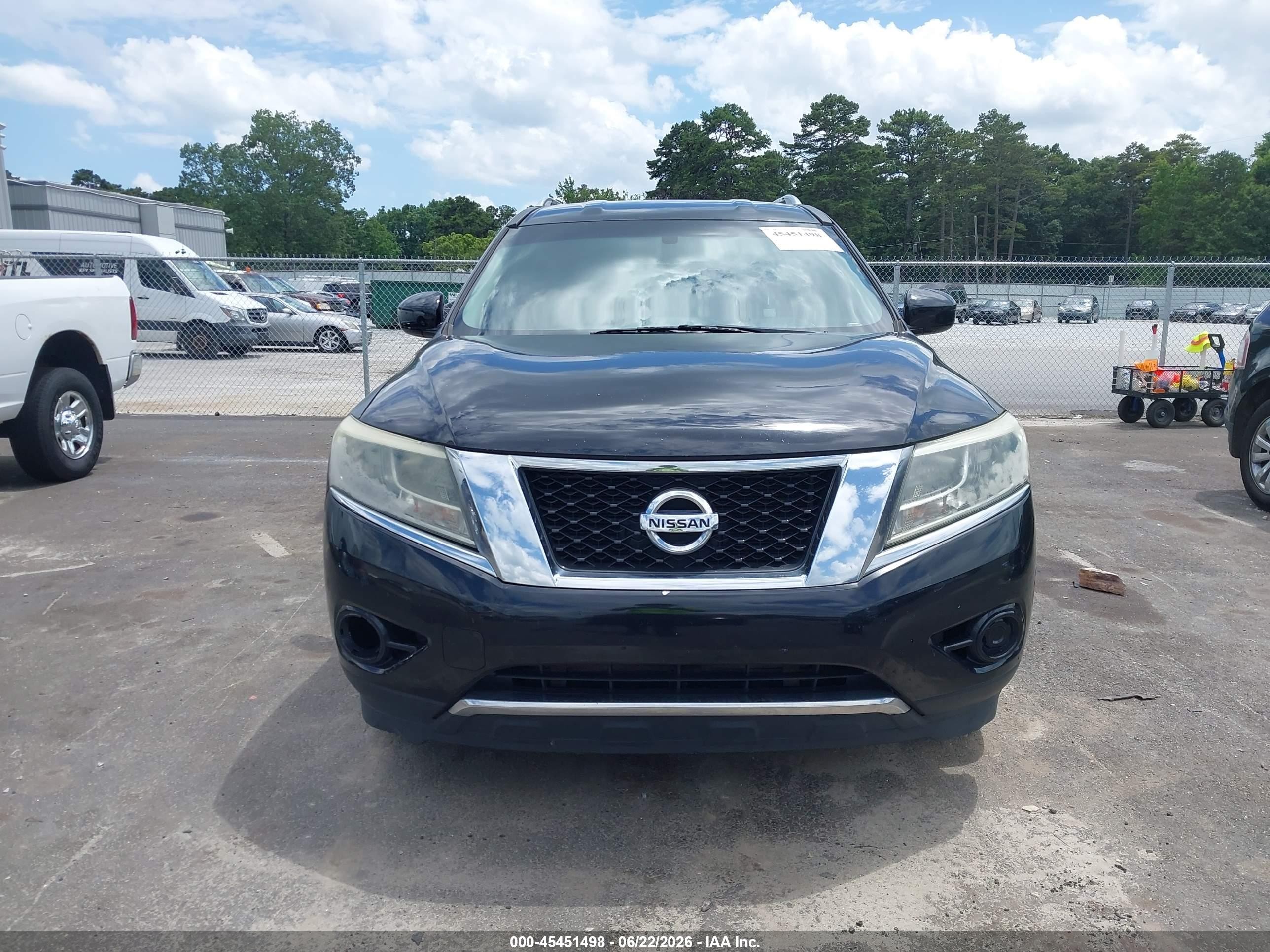 2015 Nissan Pathfinder S Black vin: 5N1AR2MM0FC722462