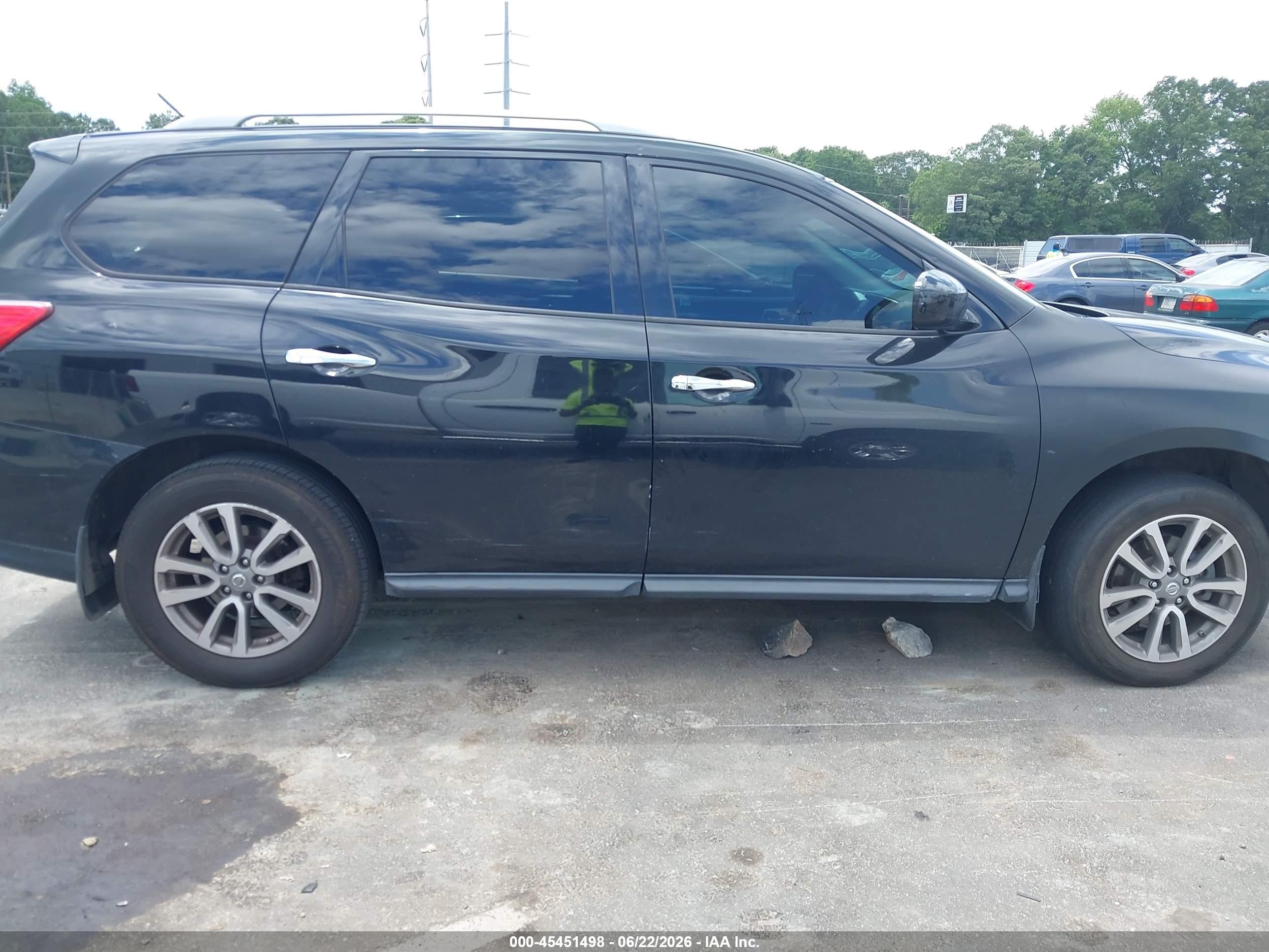 2015 Nissan Pathfinder S Black vin: 5N1AR2MM0FC722462