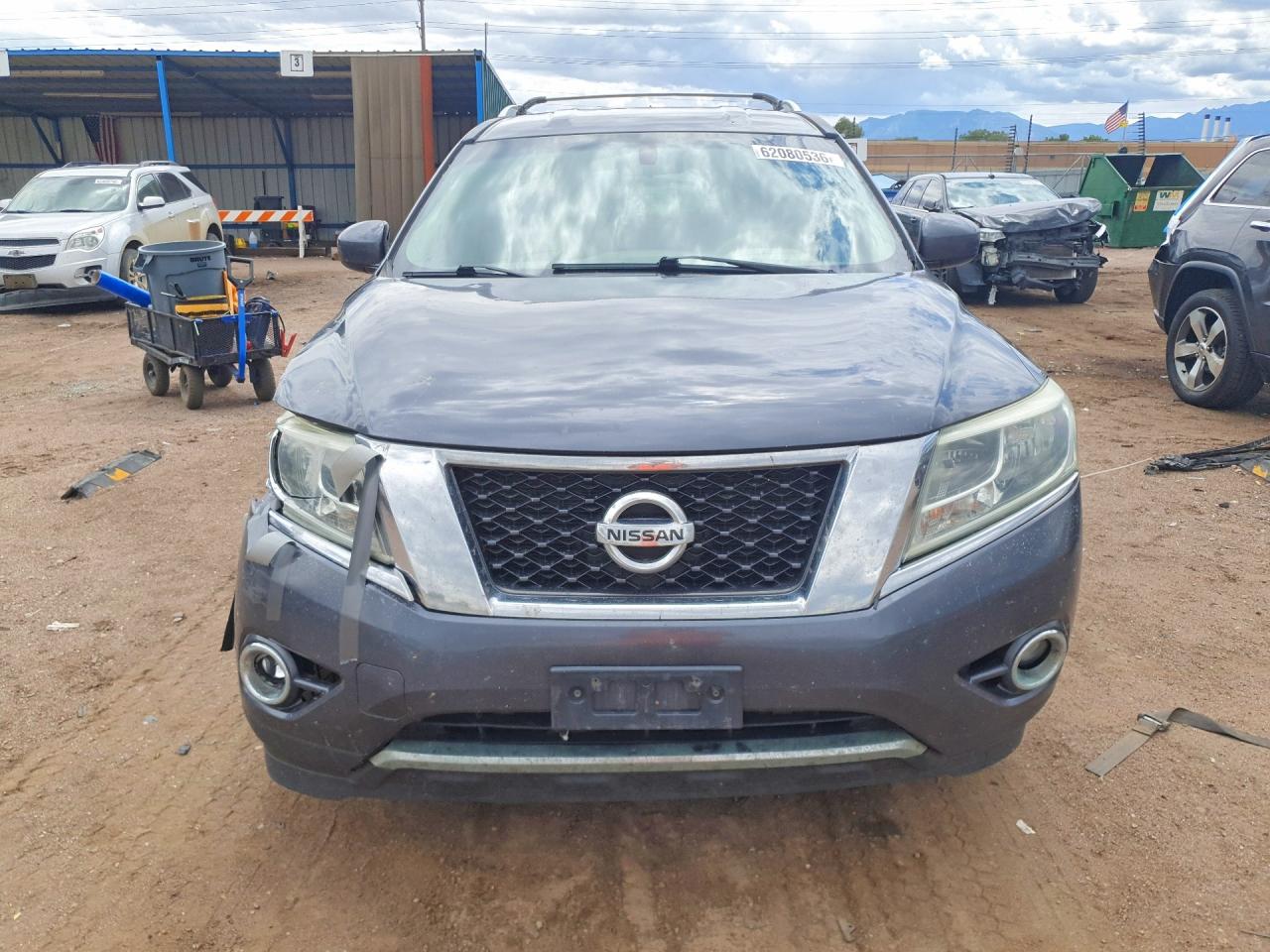2013 Nissan Pathfinder S Gray vin: 5N1AR2MM1DC601887