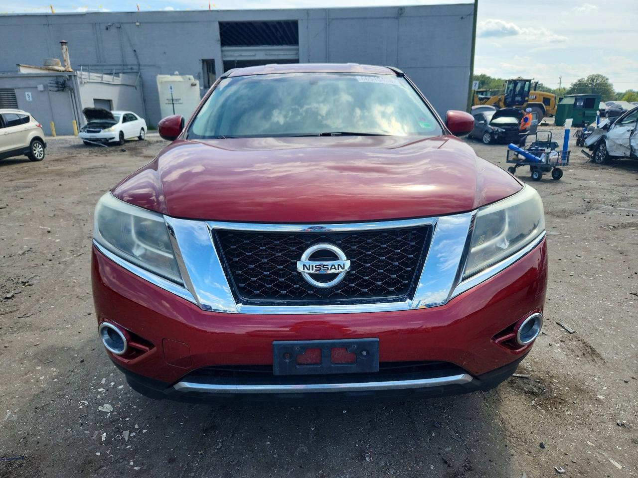 2013 Nissan Pathfinder S Red vin: 5N1AR2MM1DC604742