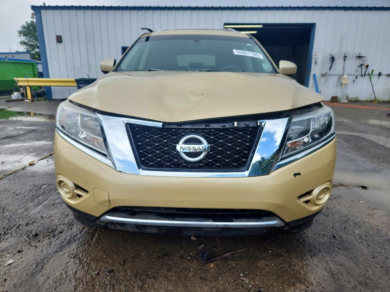 2013 Nissan Pathfinder S Cream vin: 5N1AR2MM1DC615286