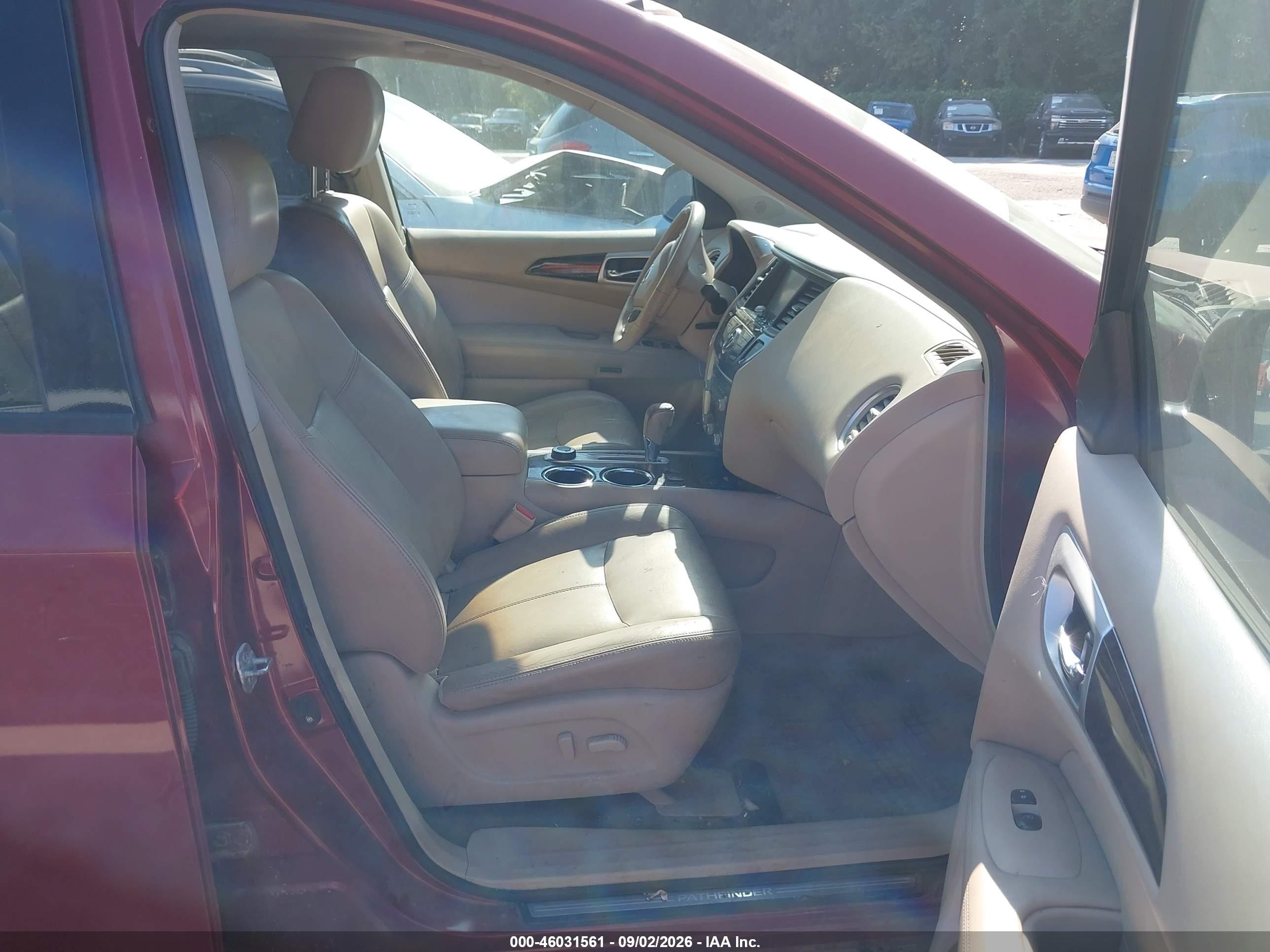 2013 Nissan Pathfinder Sl Red vin: 5N1AR2MM1DC621704