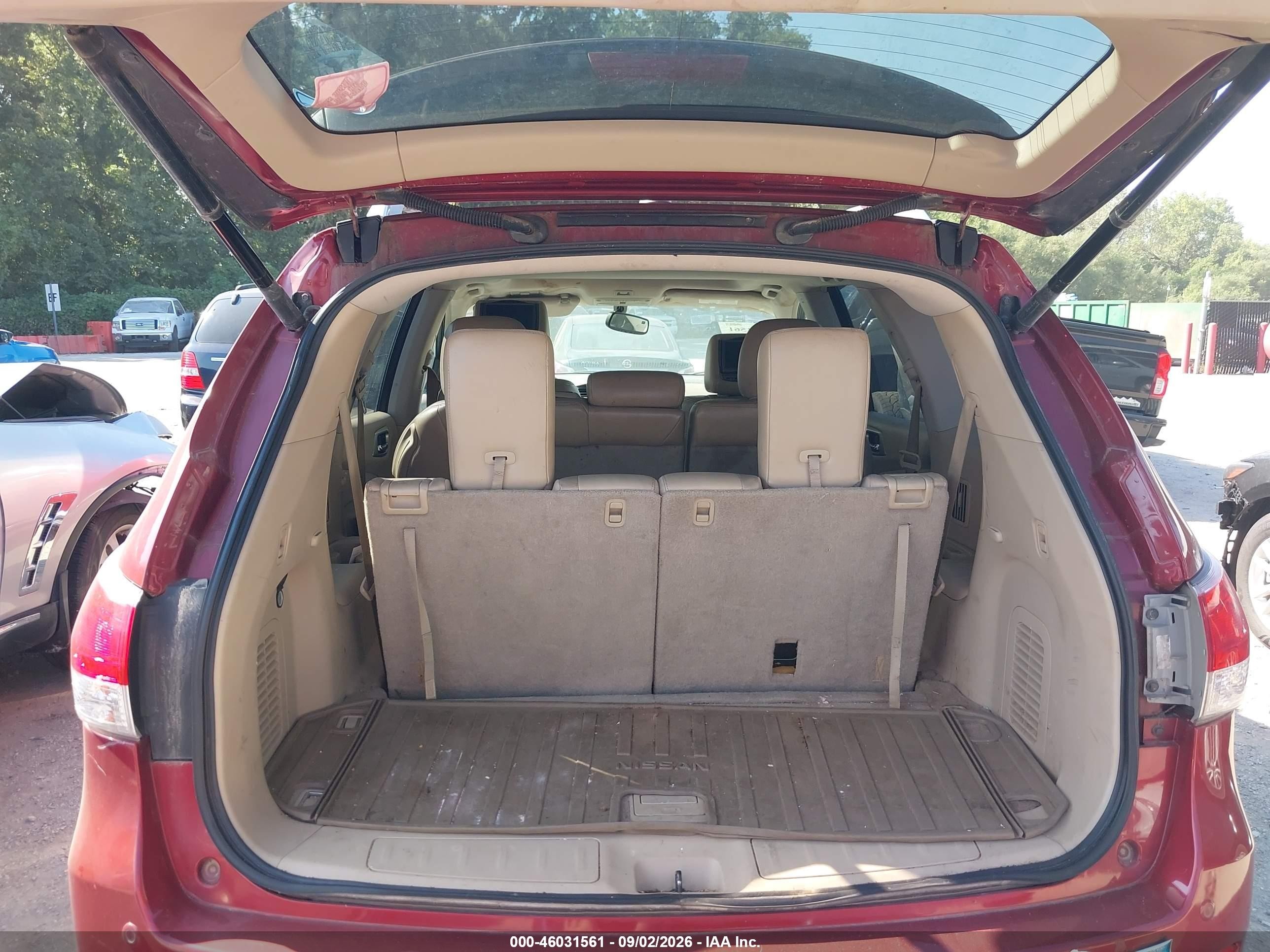 2013 Nissan Pathfinder Sl Red vin: 5N1AR2MM1DC621704