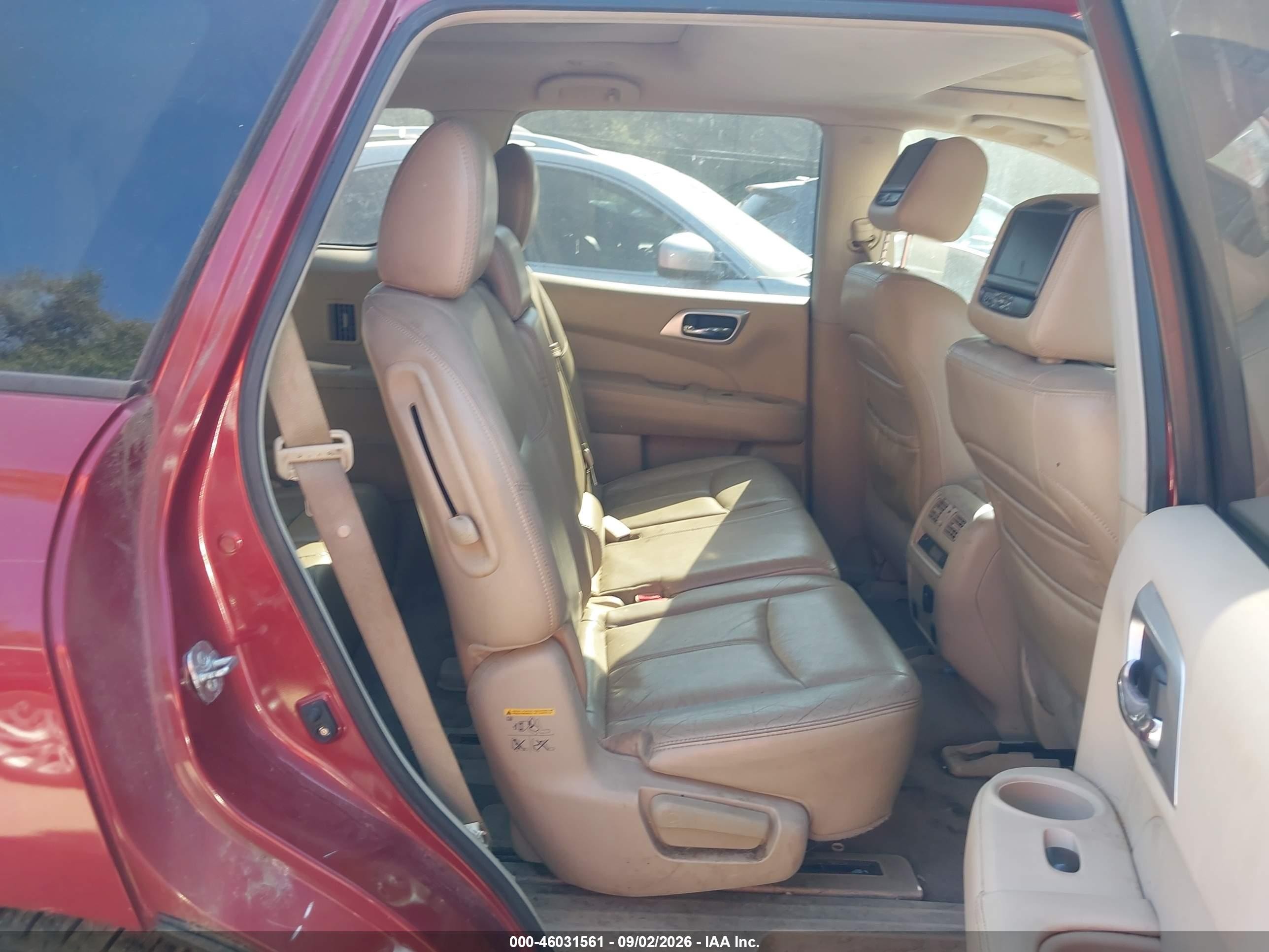 2013 Nissan Pathfinder Sl Red vin: 5N1AR2MM1DC621704