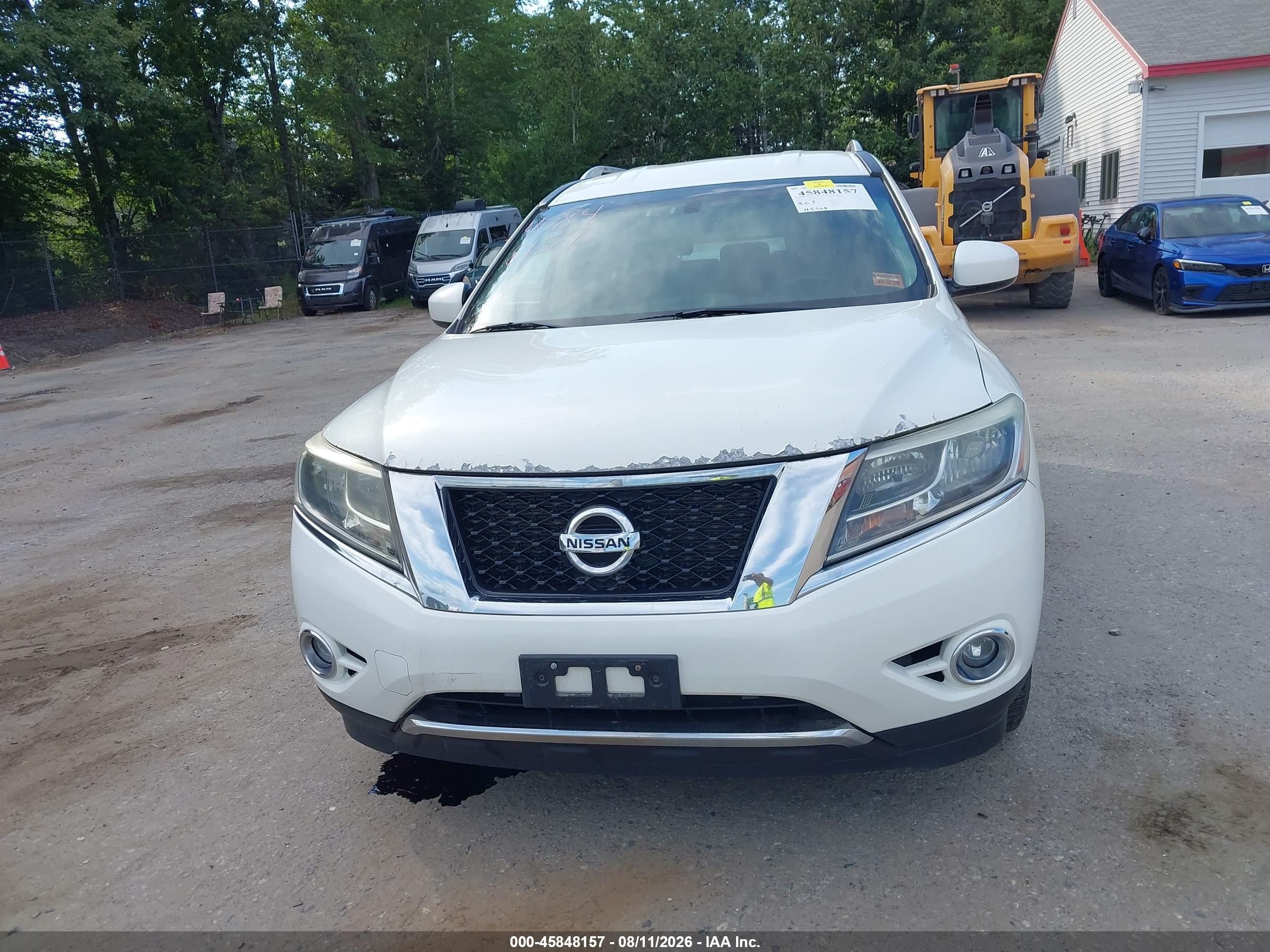 2013 Nissan Pathfinder Sl White vin: 5N1AR2MM1DC632024