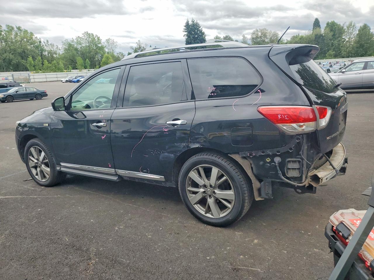 2013 Nissan Pathfinder S Black vin: 5N1AR2MM1DC633884