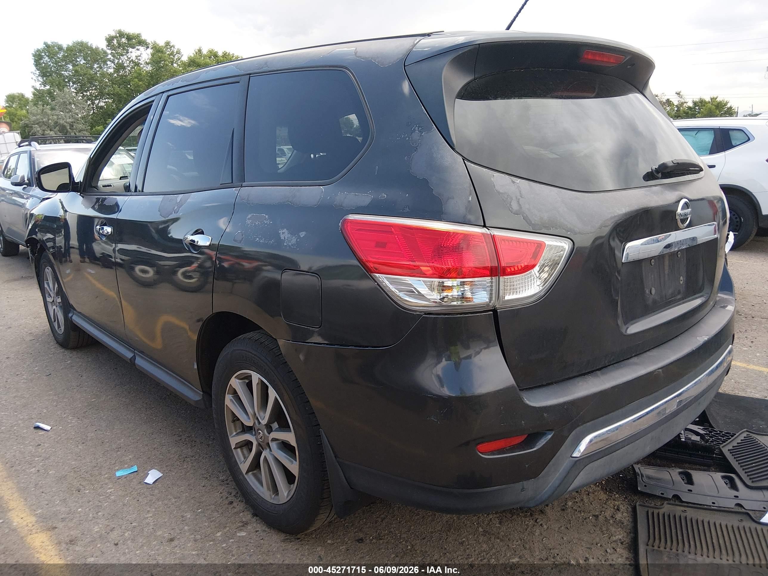 2013 Nissan Pathfinder S Gray vin: 5N1AR2MM1DC641404