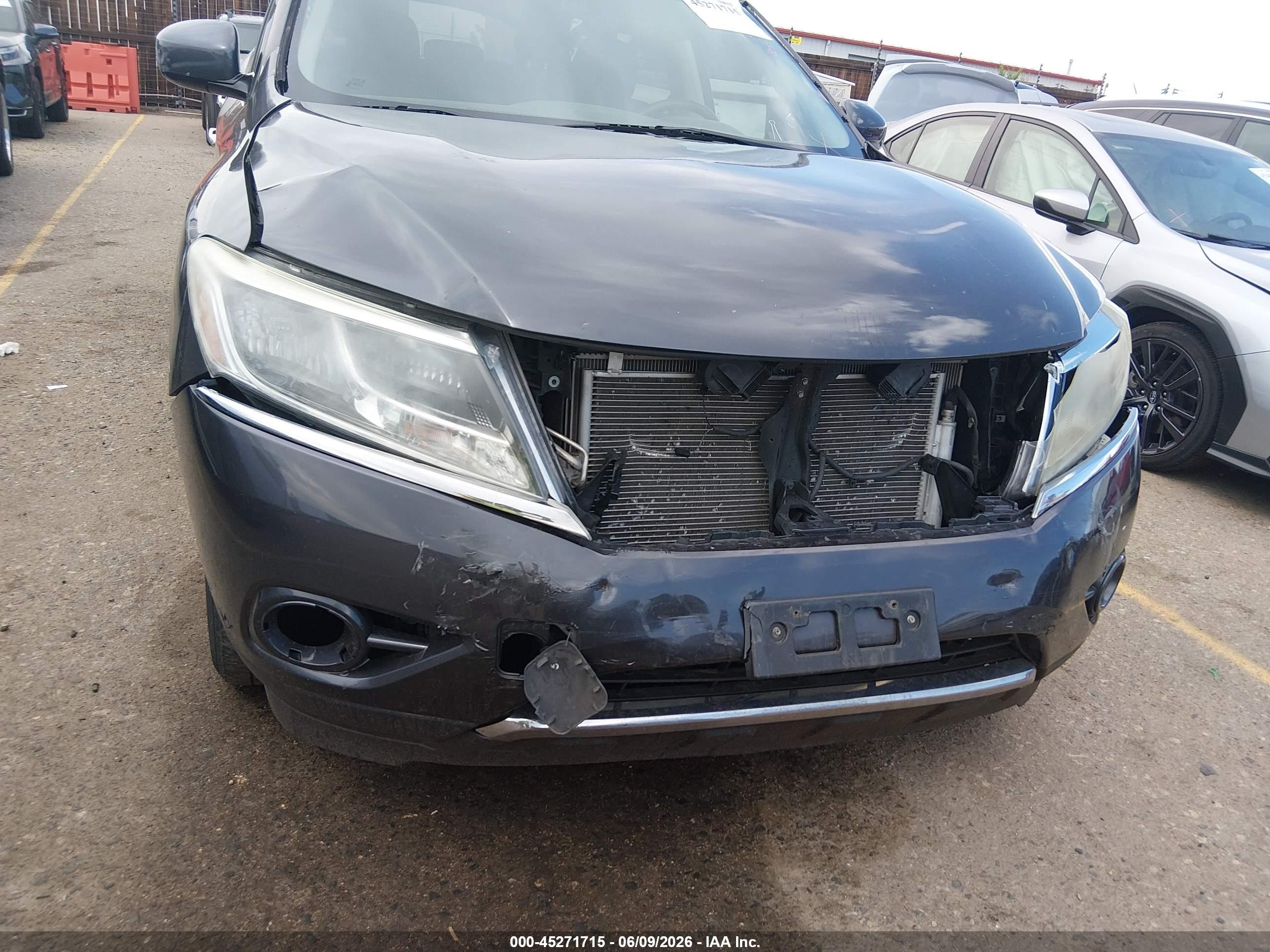 2013 Nissan Pathfinder S Gray vin: 5N1AR2MM1DC641404