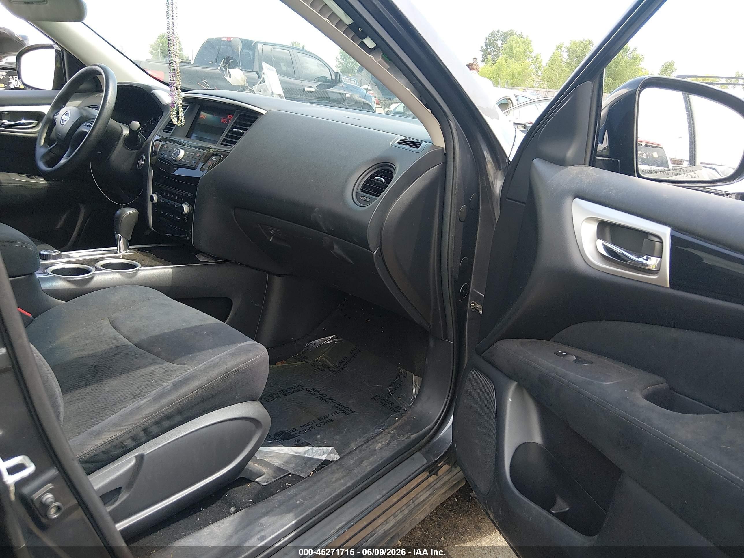 2013 Nissan Pathfinder S Gray vin: 5N1AR2MM1DC641404
