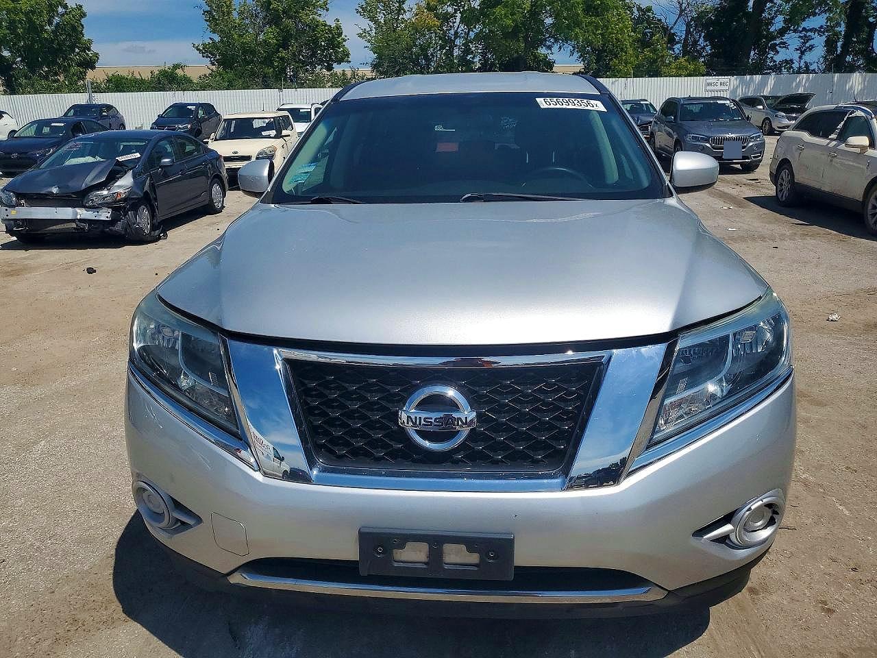 2013 Nissan Pathfinder S Серебряный vin: 5N1AR2MM1DC641614