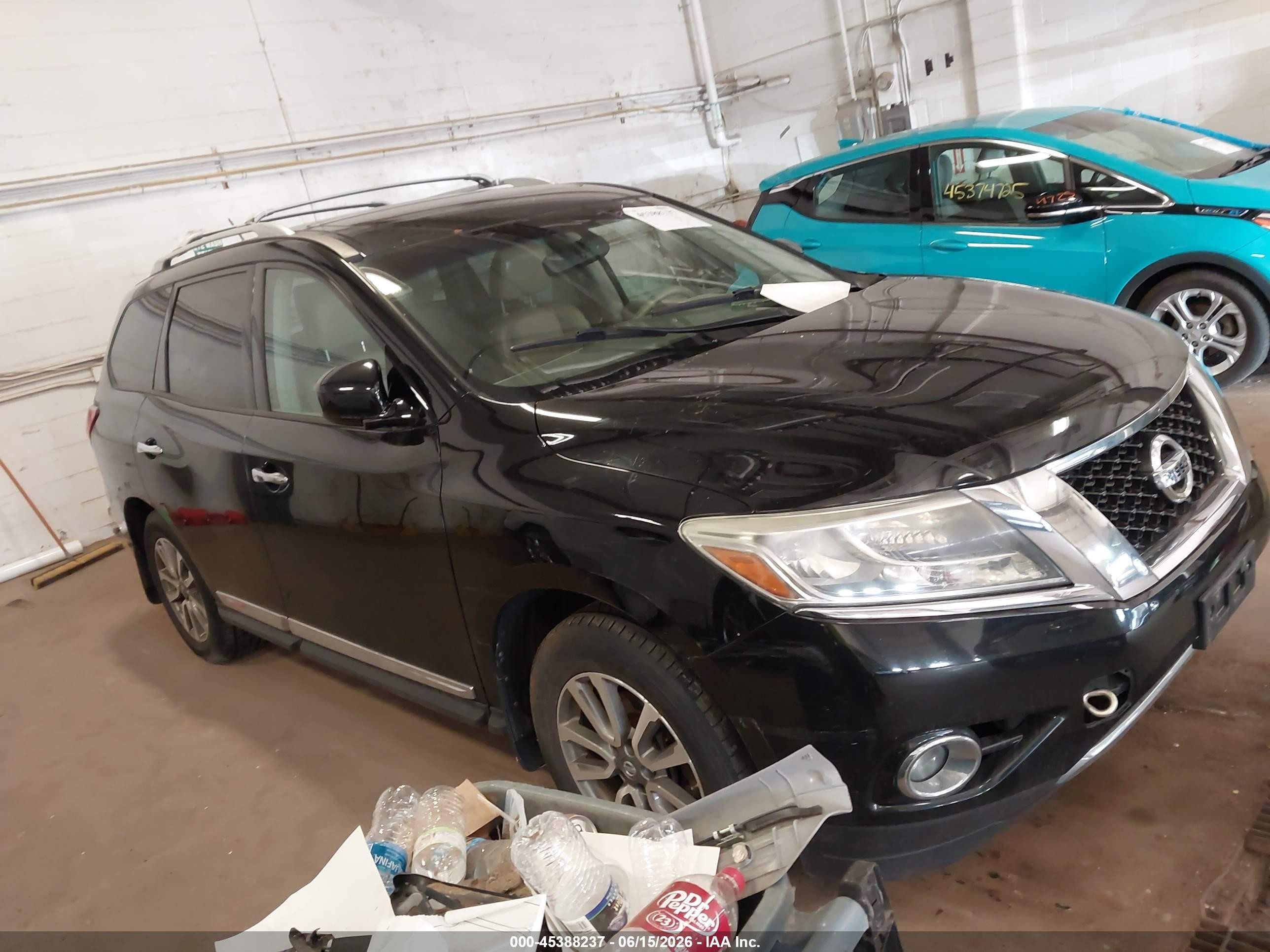 2013 Nissan Pathfinder Sl Black vin: 5N1AR2MM1DC647431