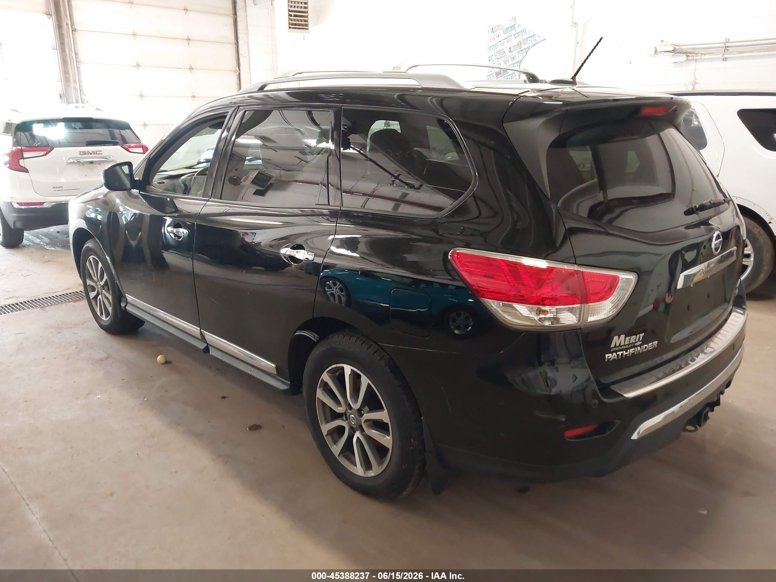 2013 Nissan Pathfinder Sl Black vin: 5N1AR2MM1DC647431