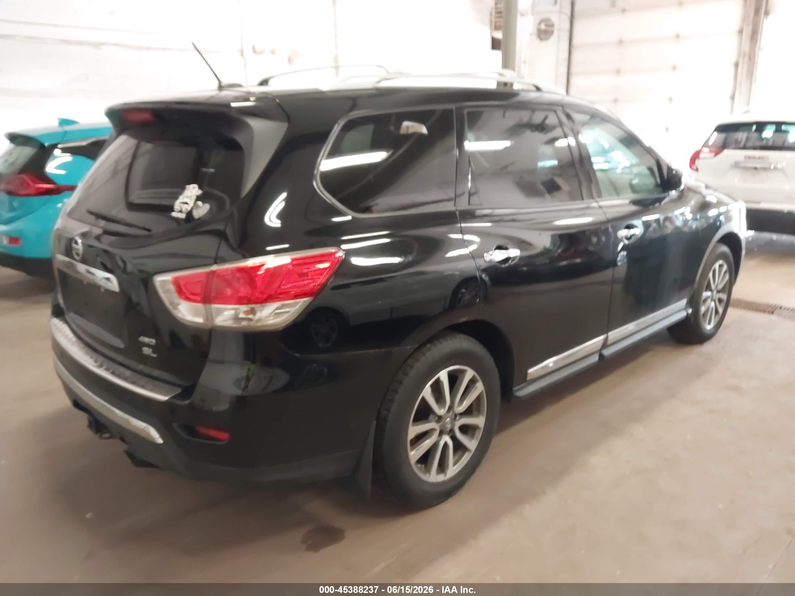 2013 Nissan Pathfinder Sl Black vin: 5N1AR2MM1DC647431