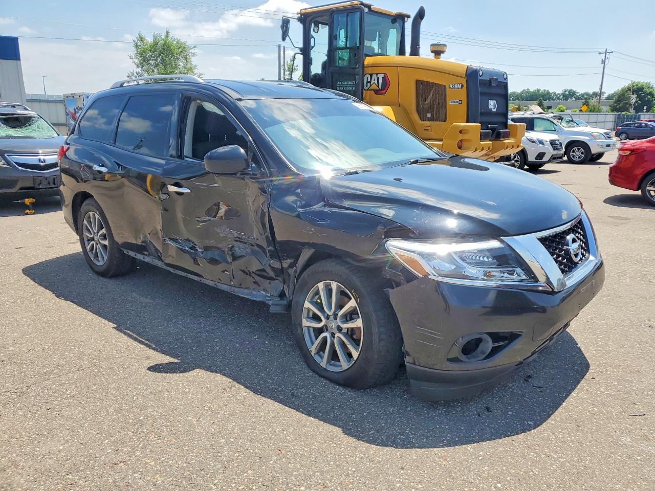 2013 Nissan Pathfinder S Black vin: 5N1AR2MM1DC671700