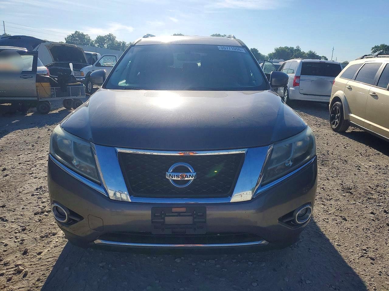 2013 Nissan Pathfinder S Gray vin: 5N1AR2MM1DC674144