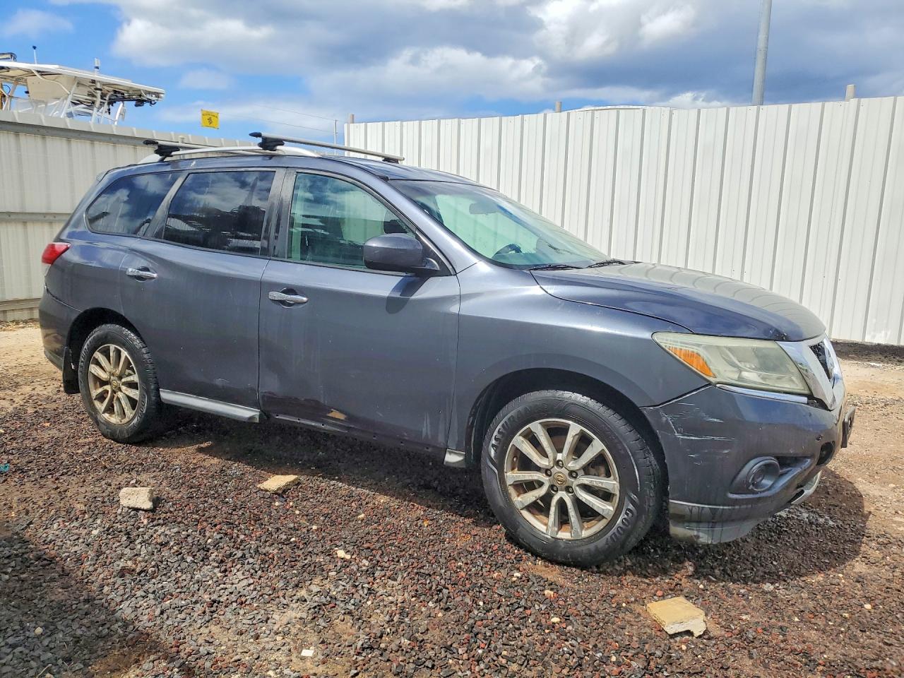 2013 Nissan Pathfinder S Blue vin: 5N1AR2MM1DC681336