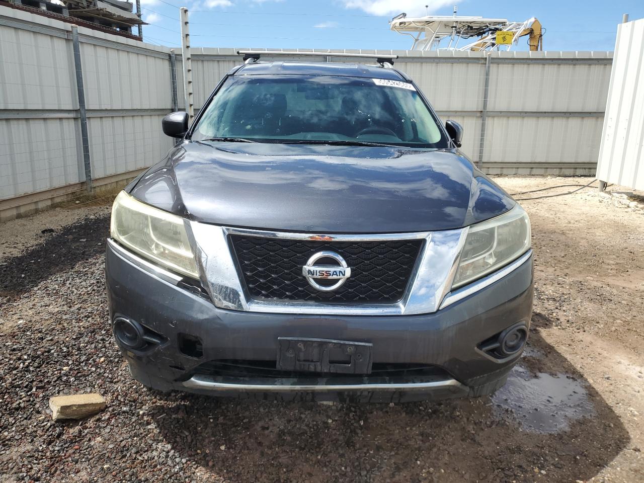 2013 Nissan Pathfinder S Blue vin: 5N1AR2MM1DC681336 Damage: Left Head Lamp, Faded, Repair Required