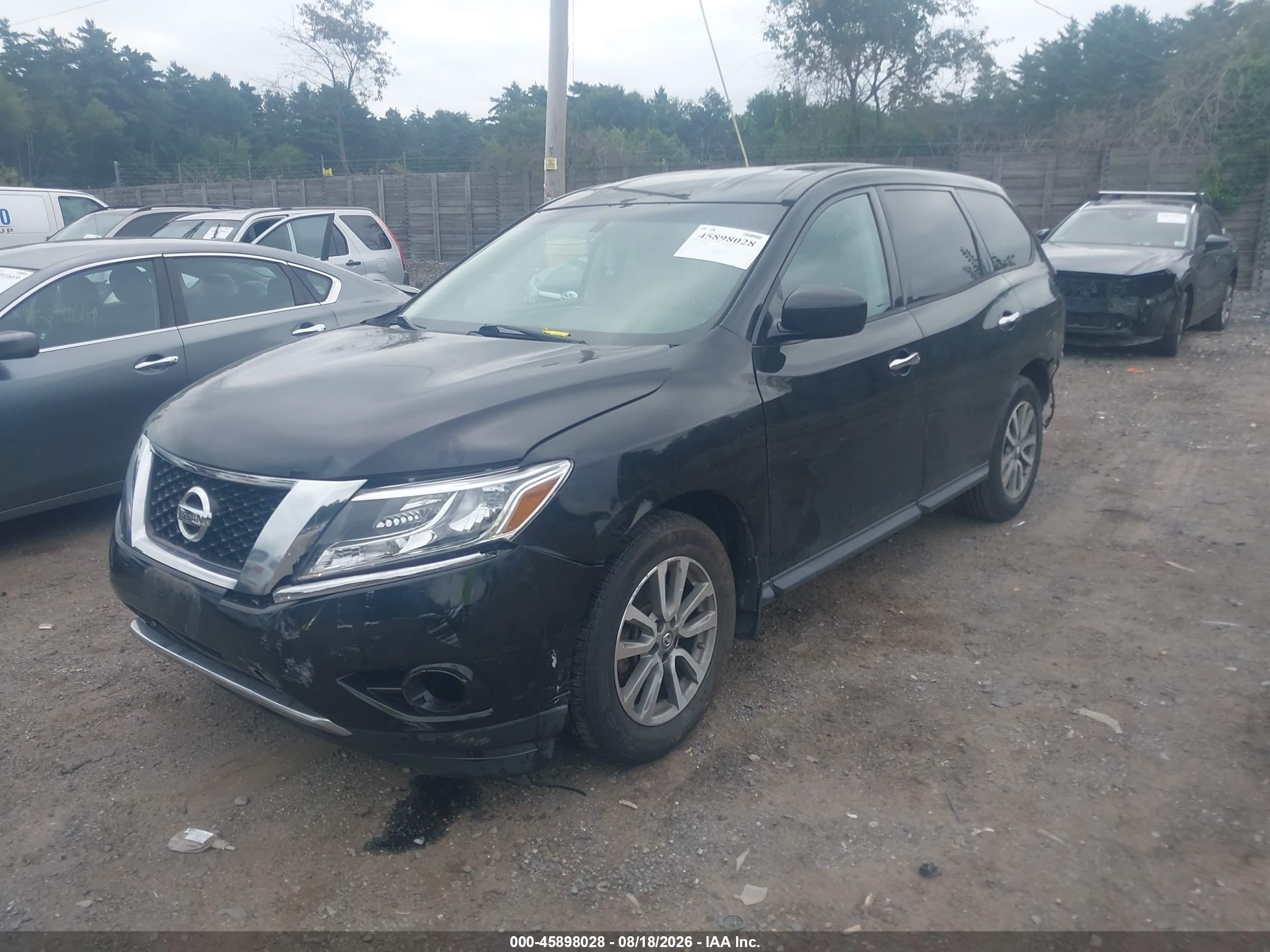 2013 Nissan Pathfinder S Black vin: 5N1AR2MM1DC687900