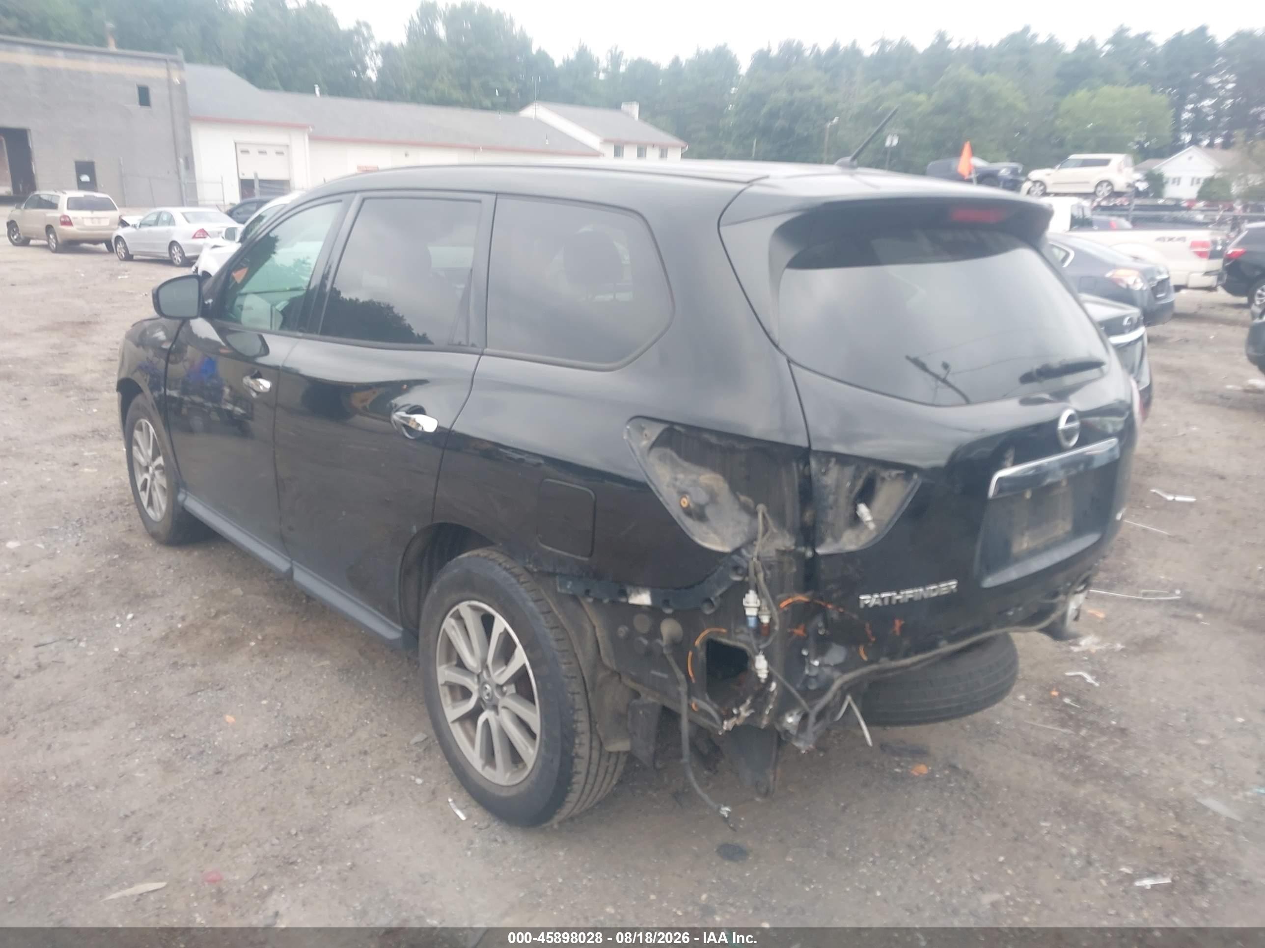 2013 Nissan Pathfinder S Black vin: 5N1AR2MM1DC687900
