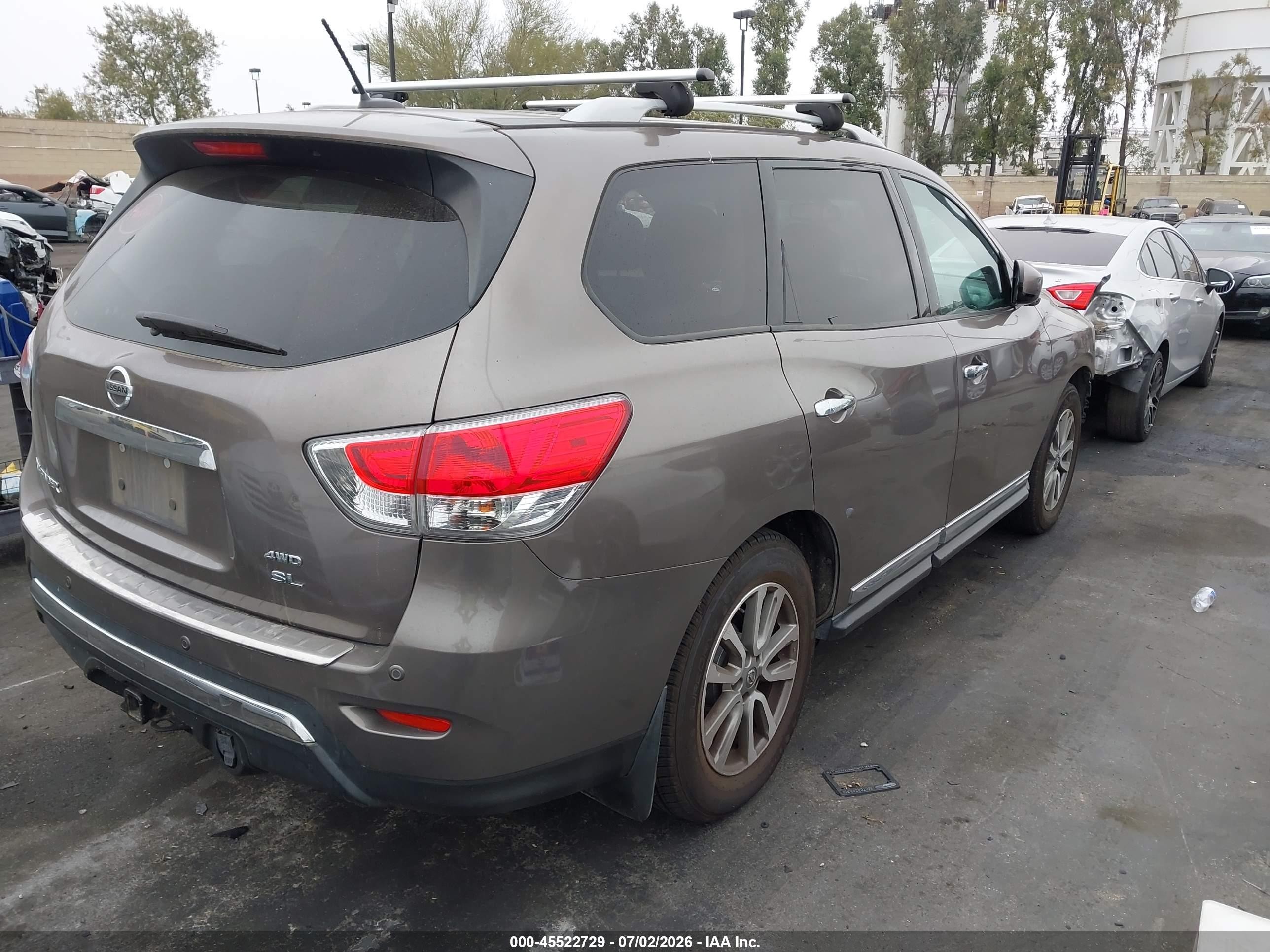 2014 Nissan Pathfinder Sl Brown vin: 5N1AR2MM1EC607836