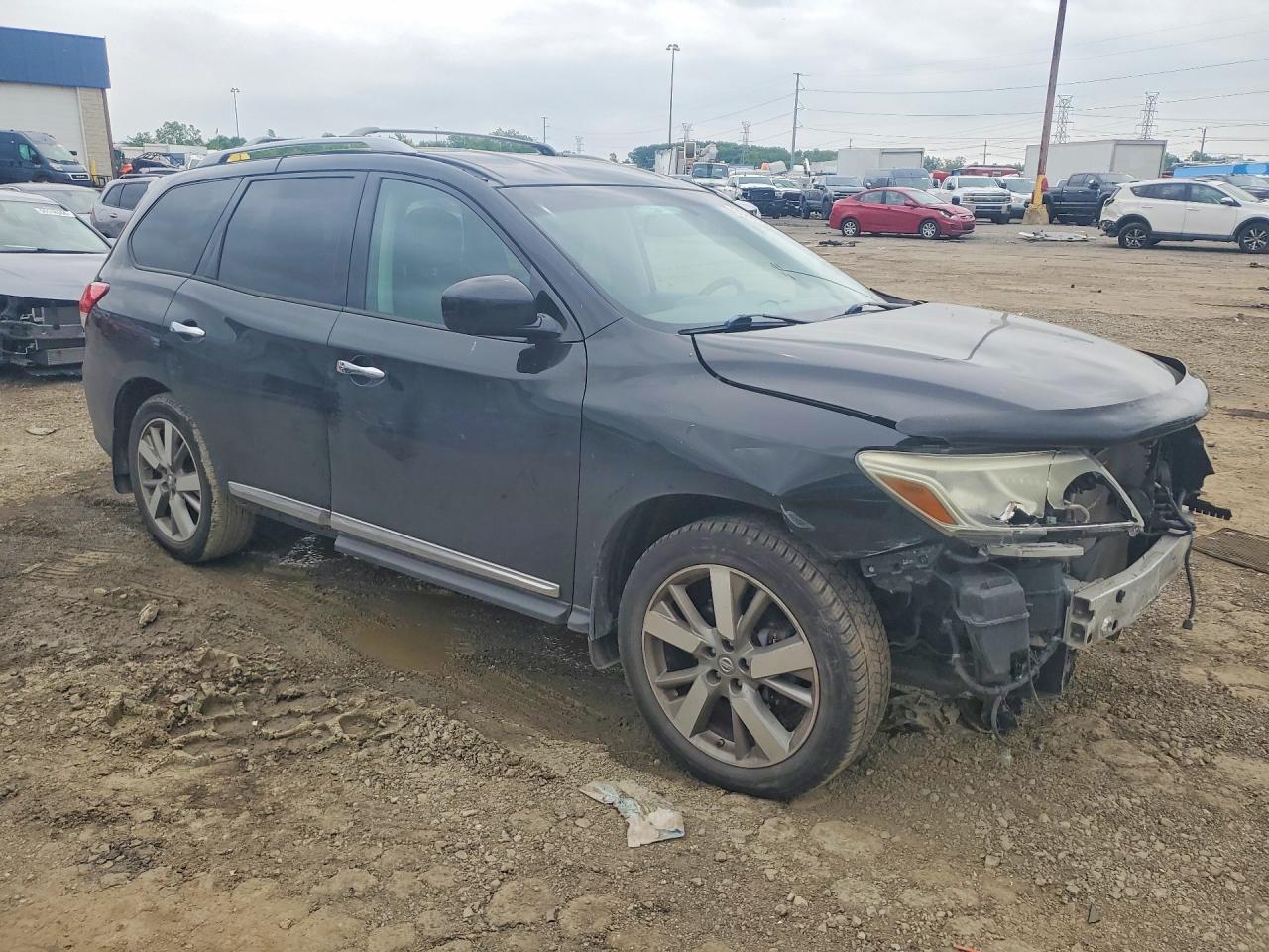 2014 Nissan Pathfinder S Black vin: 5N1AR2MM1EC609098