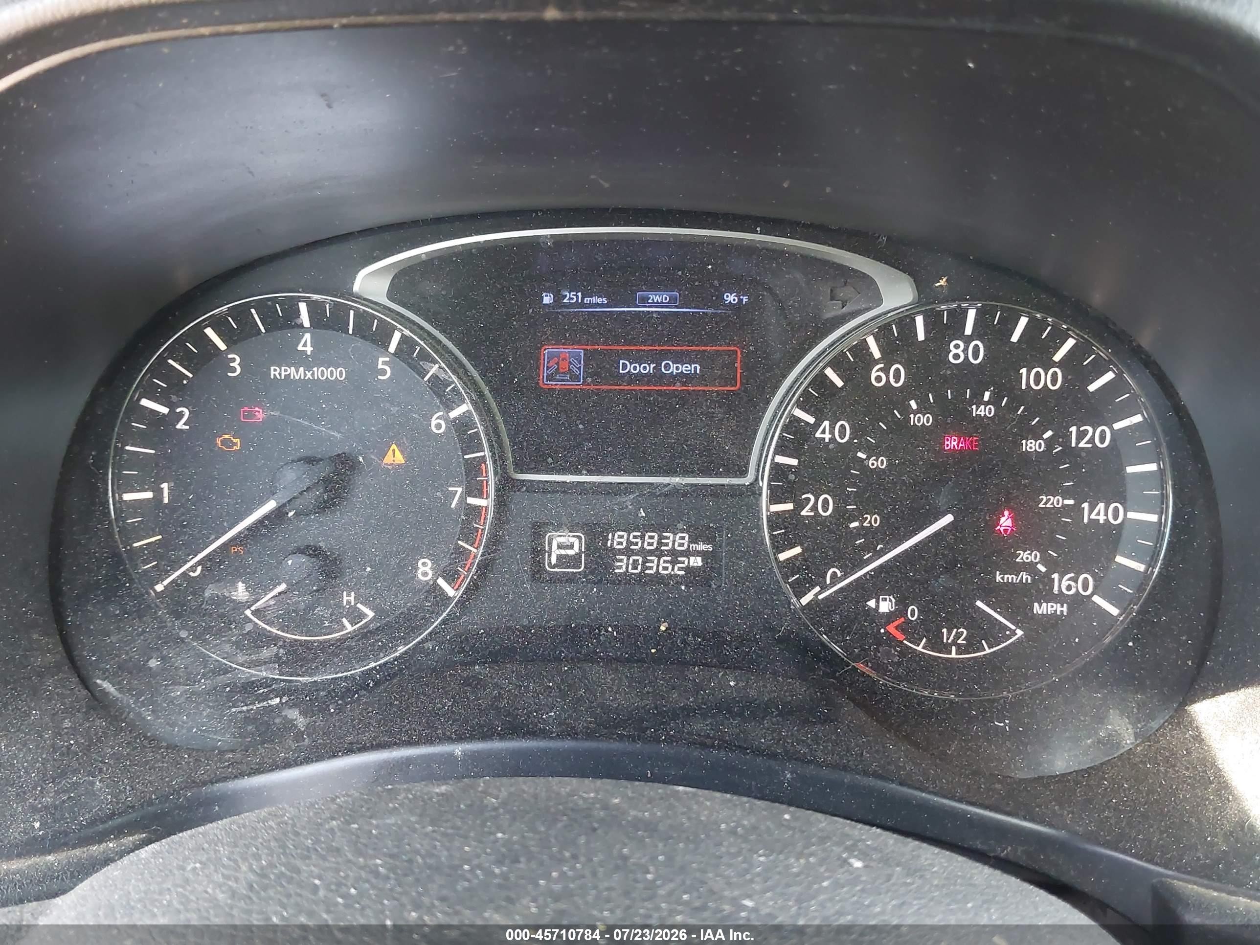2014 Nissan Pathfinder Sl Blue vin: 5N1AR2MM1EC614298
