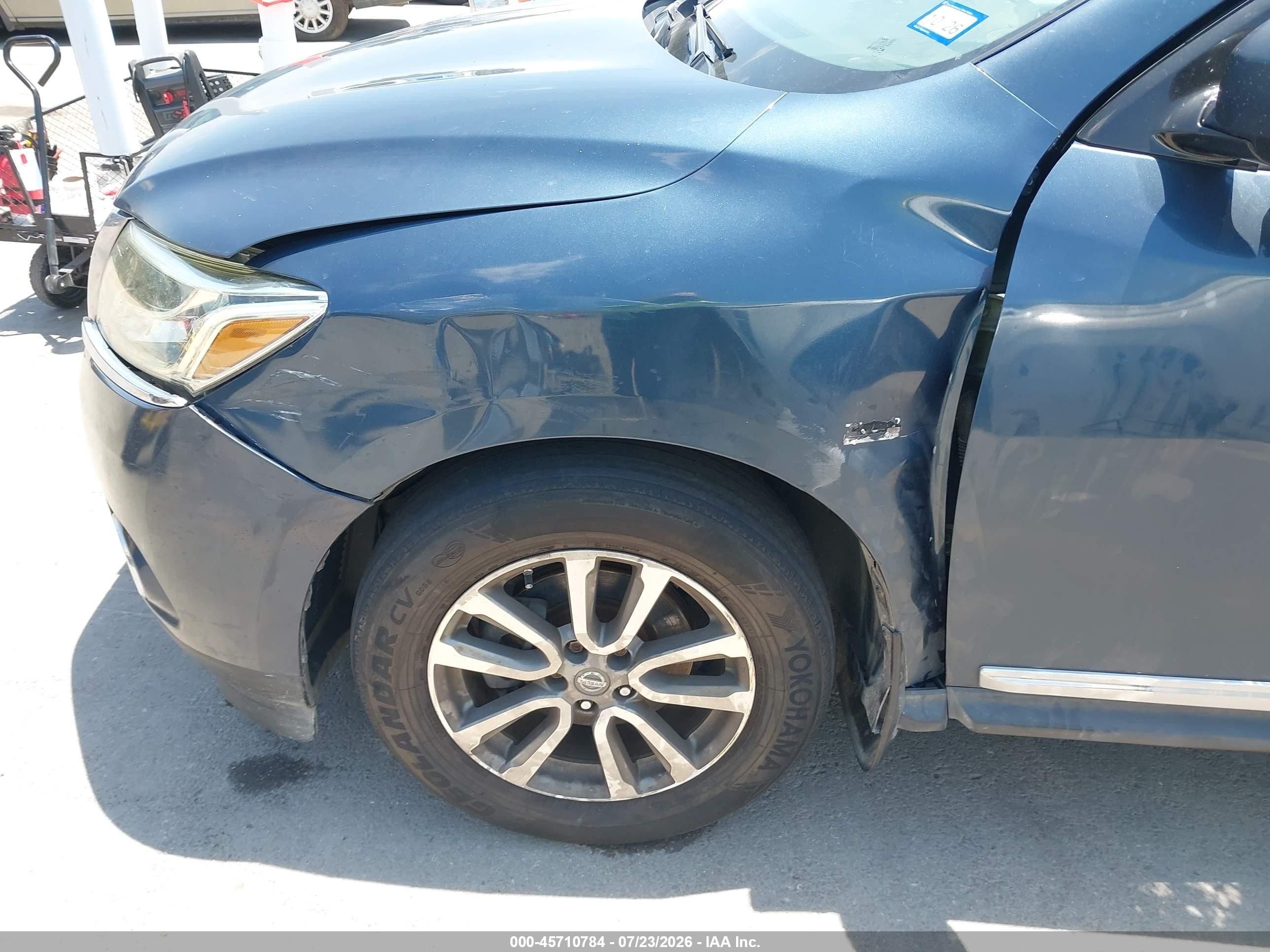 2014 Nissan Pathfinder Sl Blue vin: 5N1AR2MM1EC614298