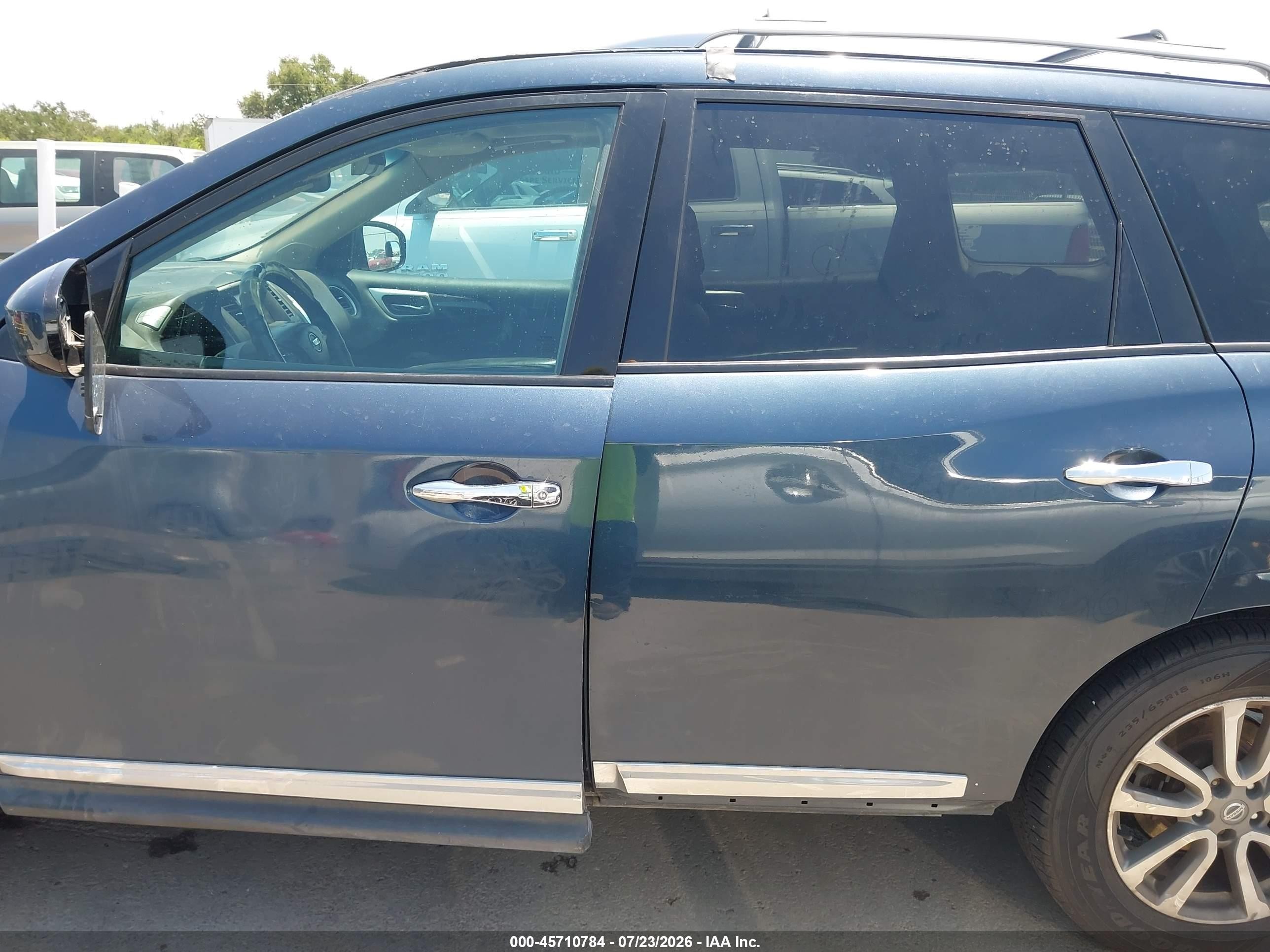 2014 Nissan Pathfinder Sl Blue vin: 5N1AR2MM1EC614298