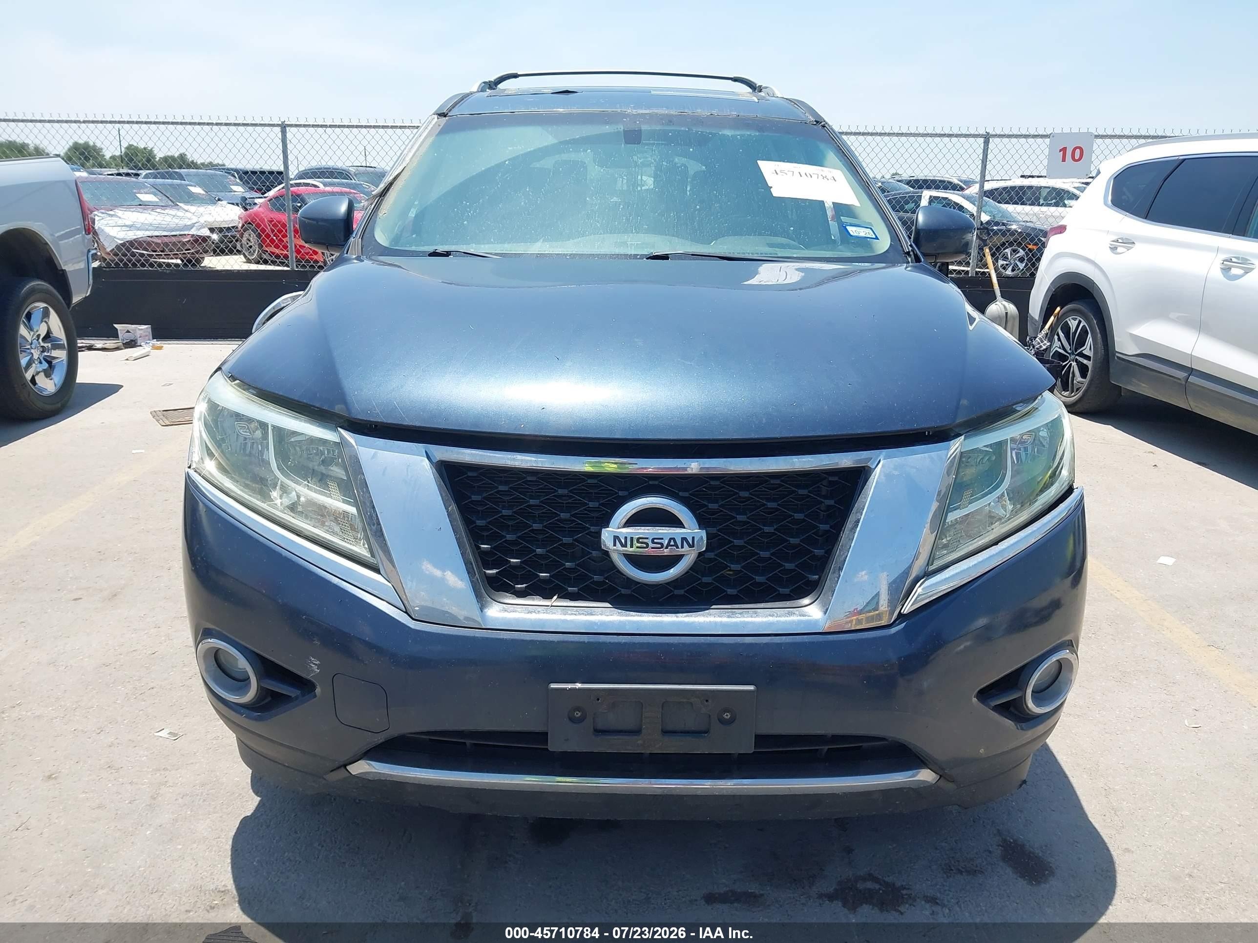 2014 Nissan Pathfinder Sl Blue vin: 5N1AR2MM1EC614298
