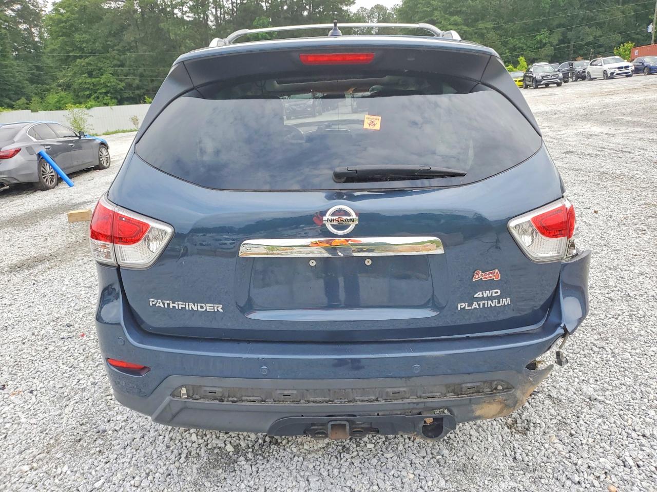 2014 Nissan Pathfinder S Blue vin: 5N1AR2MM1EC614365