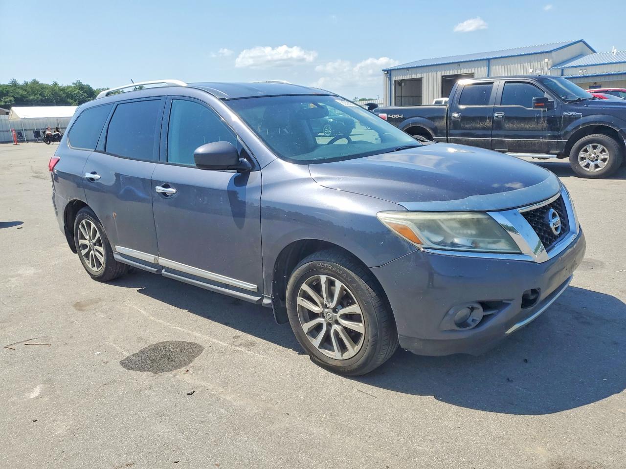 2014 Nissan Pathfinder S Серый vin: 5N1AR2MM1EC619713