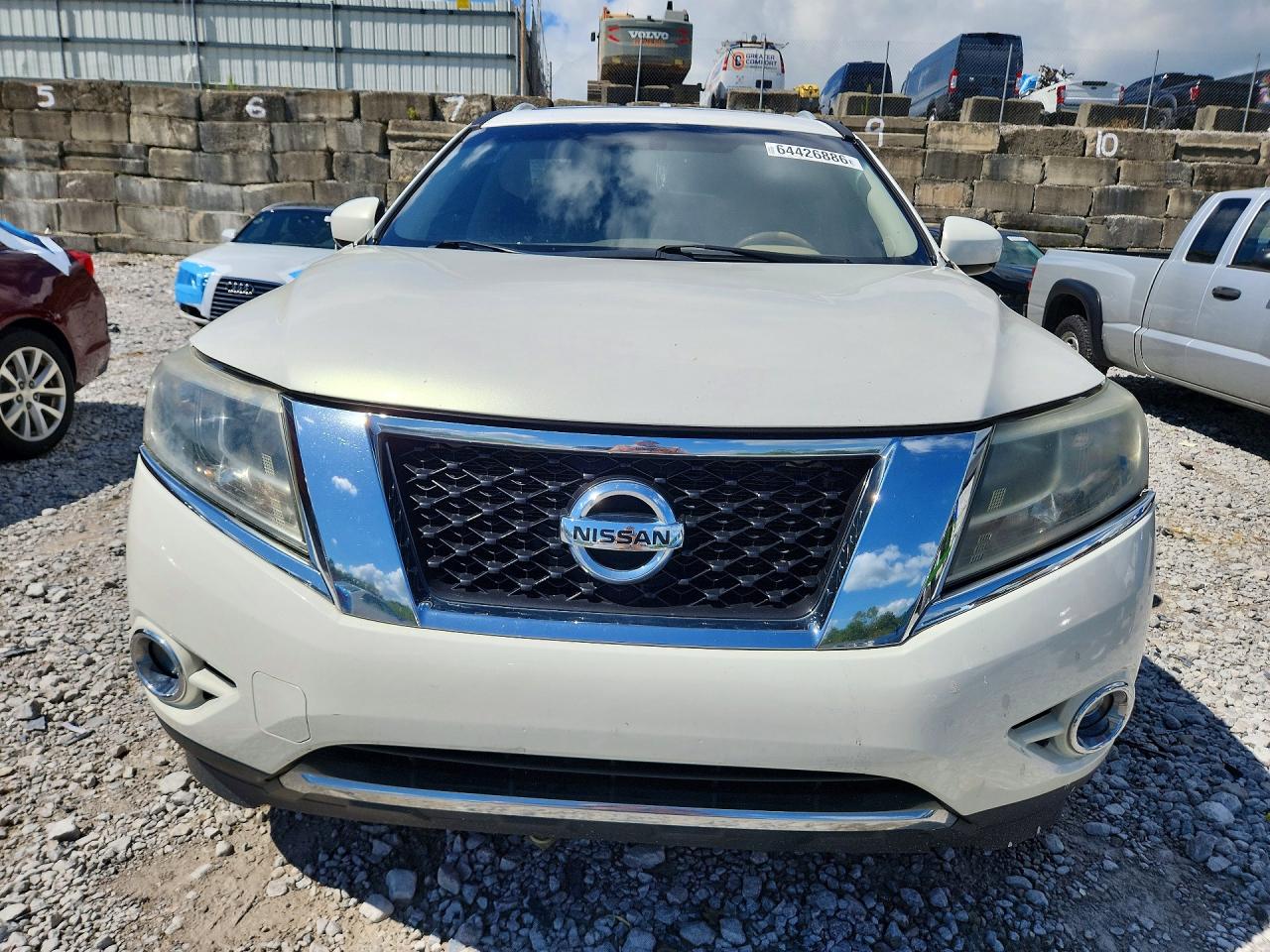 2014 Nissan Pathfinder White vin: 5N1AR2MM1EC620604