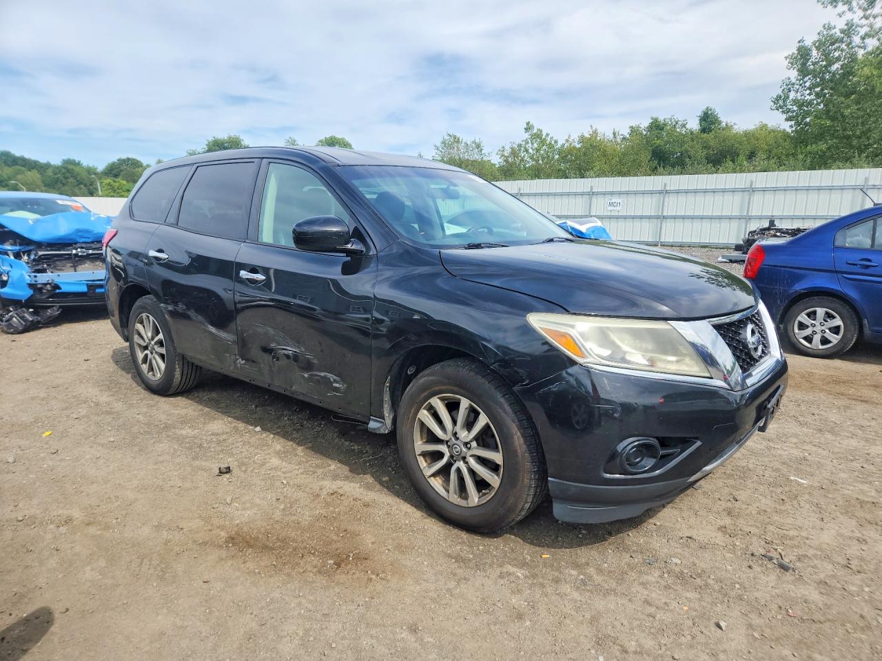 2014 Nissan Pathfinder S Black vin: 5N1AR2MM1EC627410