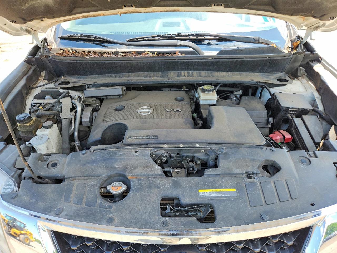 2014 Nissan Pathfinder Sv White vin: 5N1AR2MM1EC632168