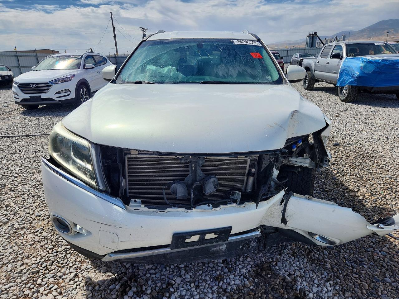 2014 Nissan Pathfinder Sl White vin: 5N1AR2MM1EC670290