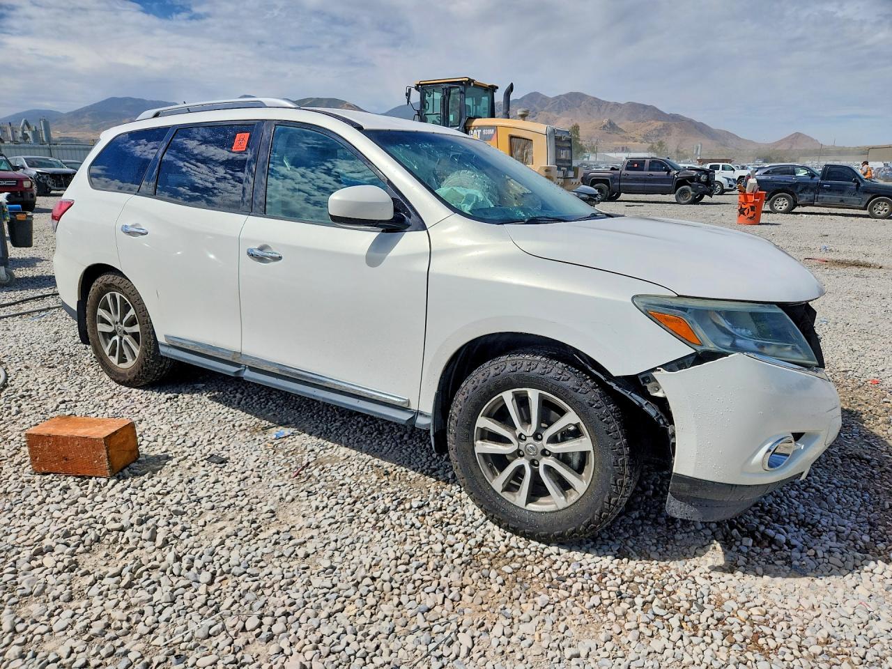 2014 Nissan Pathfinder Sl White vin: 5N1AR2MM1EC670290